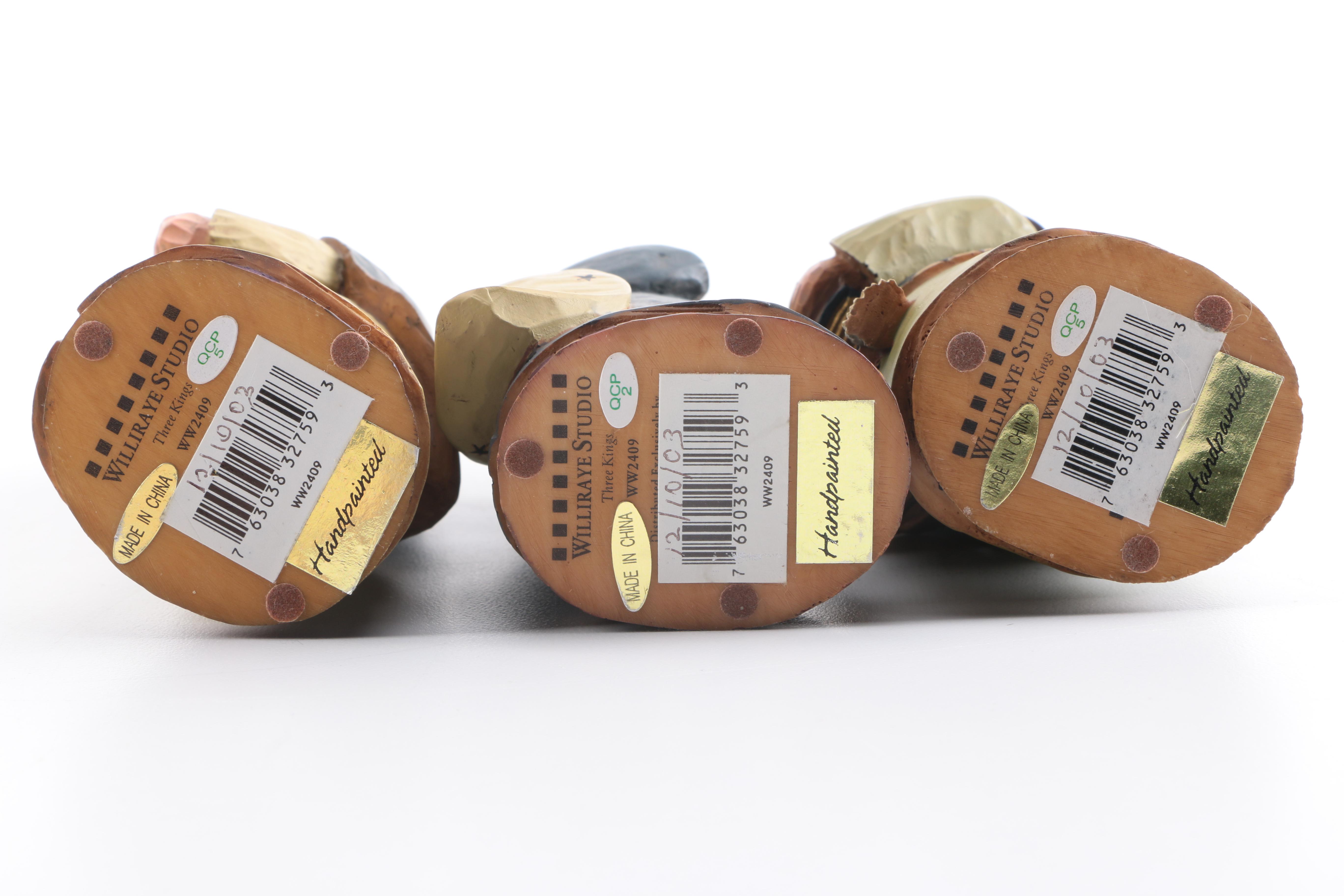 Williraye Studio "Nativity" and "Three Kings" Figurines