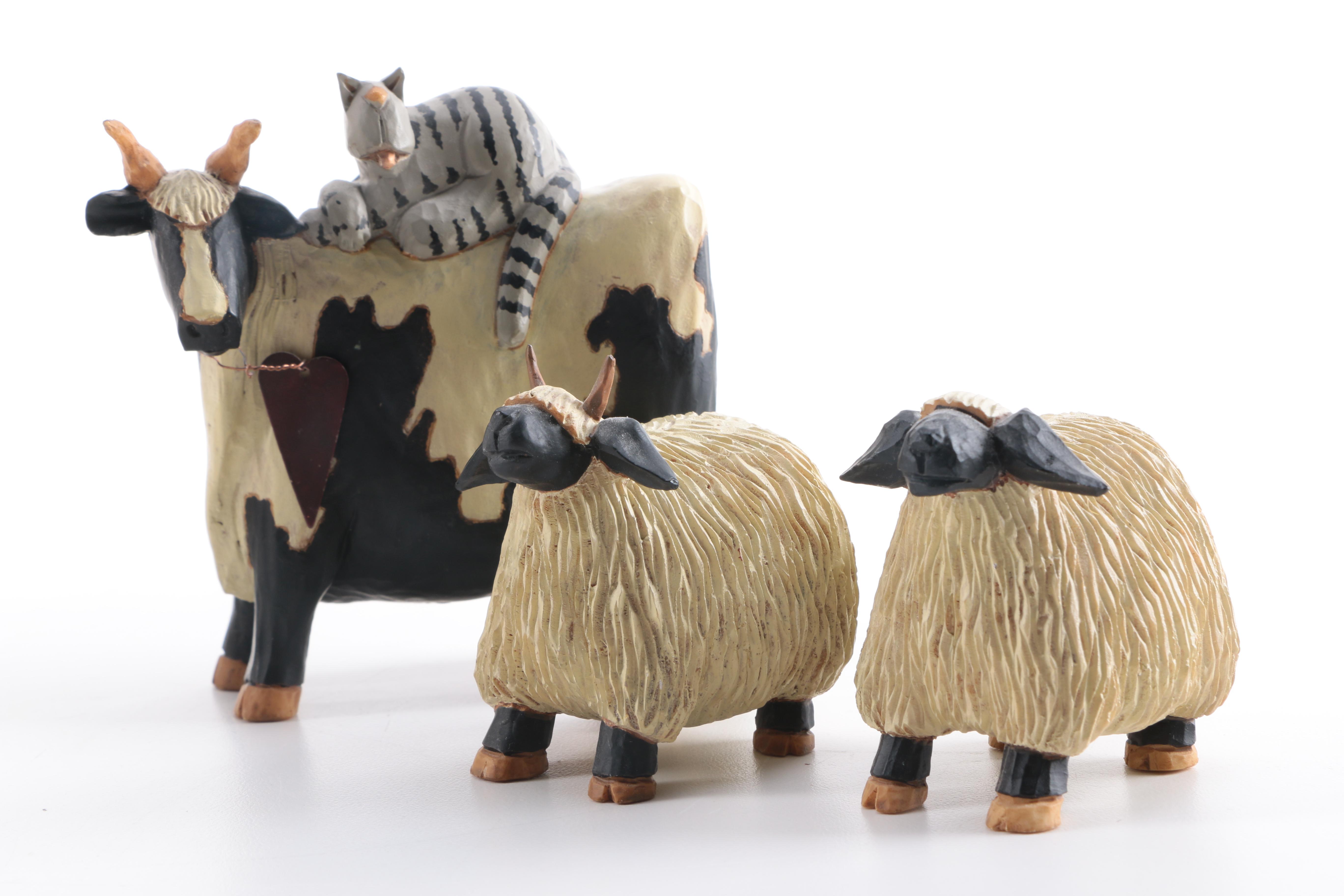 Williraye Studio "Nativity" and "Three Kings" Figurines