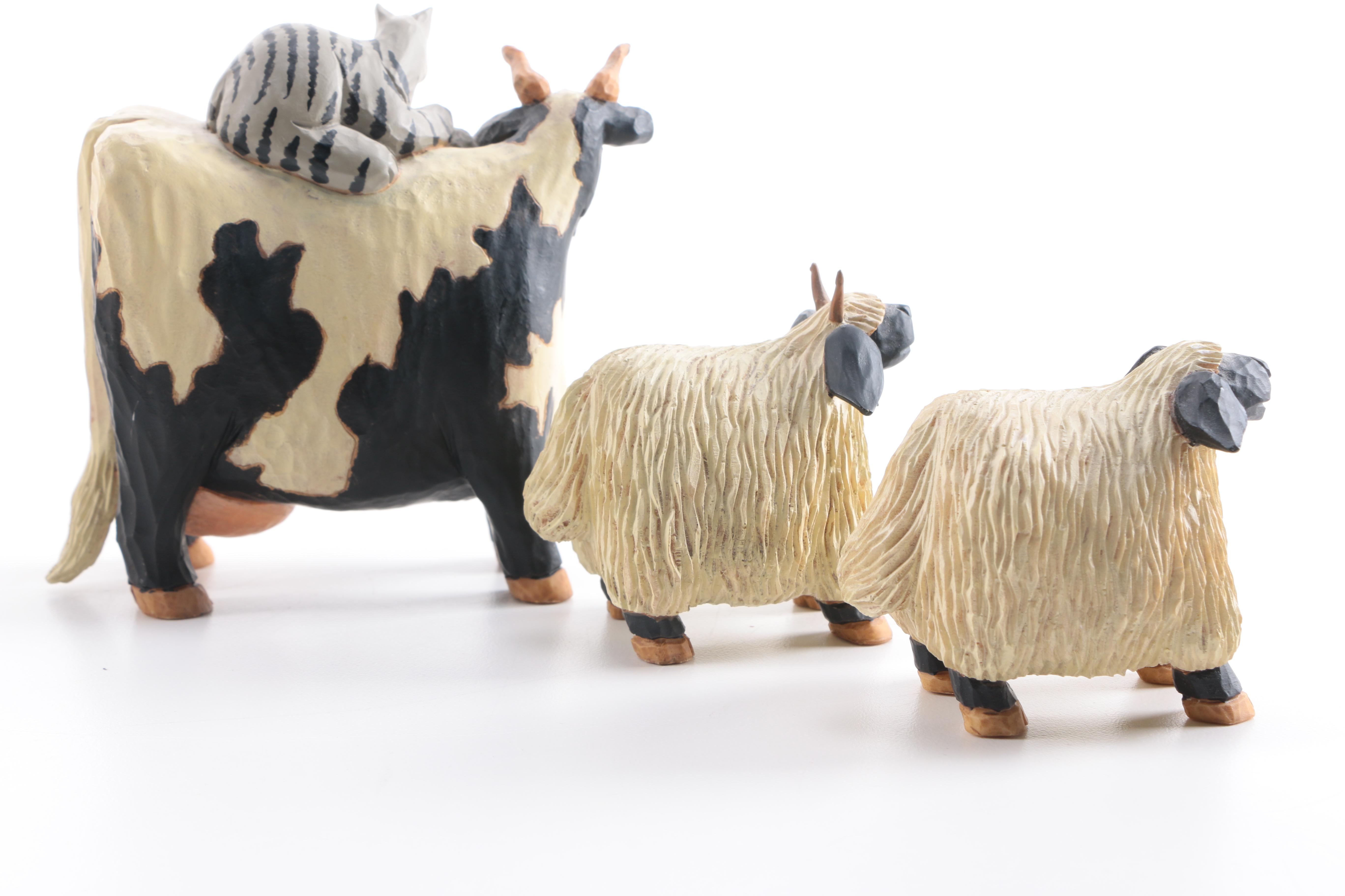 Williraye Studio "Nativity" and "Three Kings" Figurines