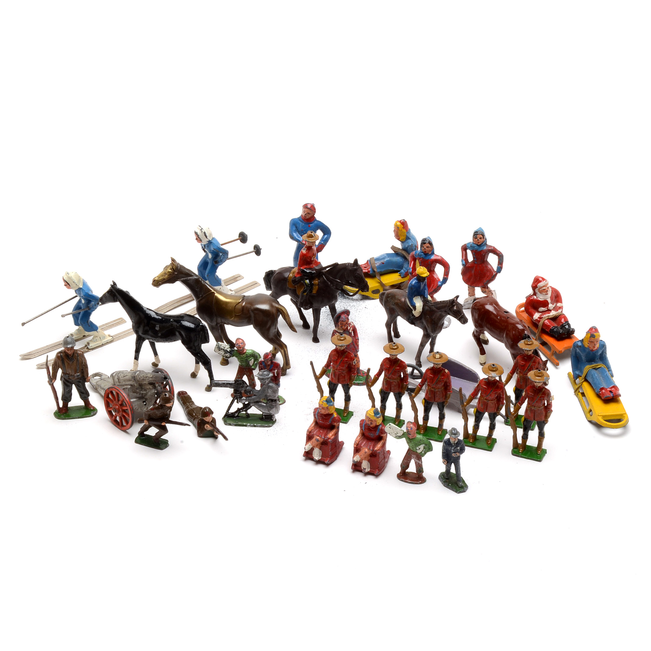 Mixed Assortment of Vintage Painted Lead Figures