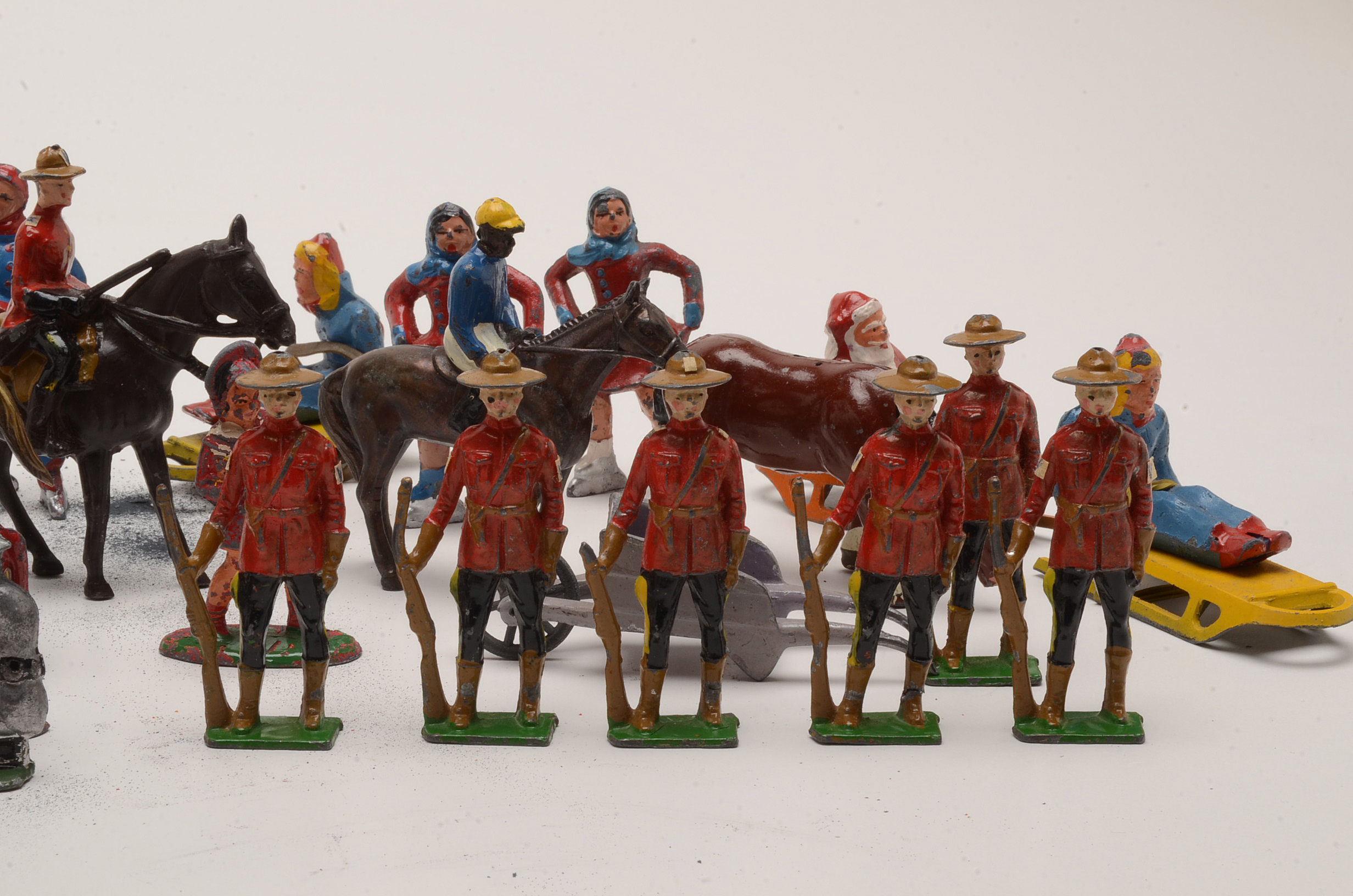 Mixed Assortment of Vintage Painted Lead Figures