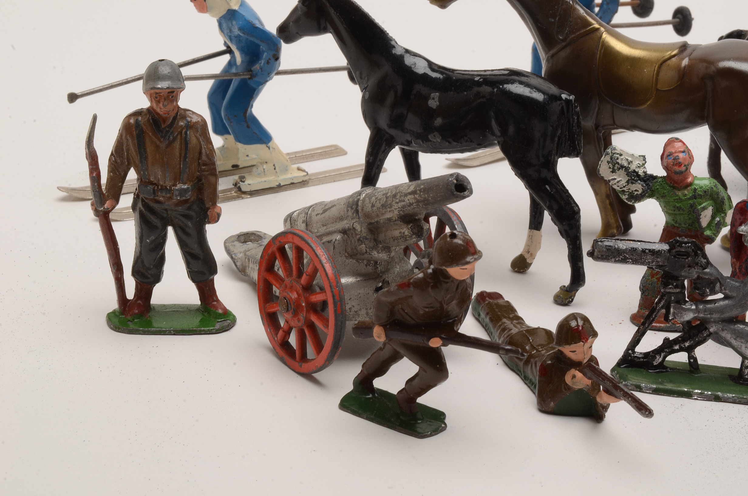 Mixed Assortment of Vintage Painted Lead Figures