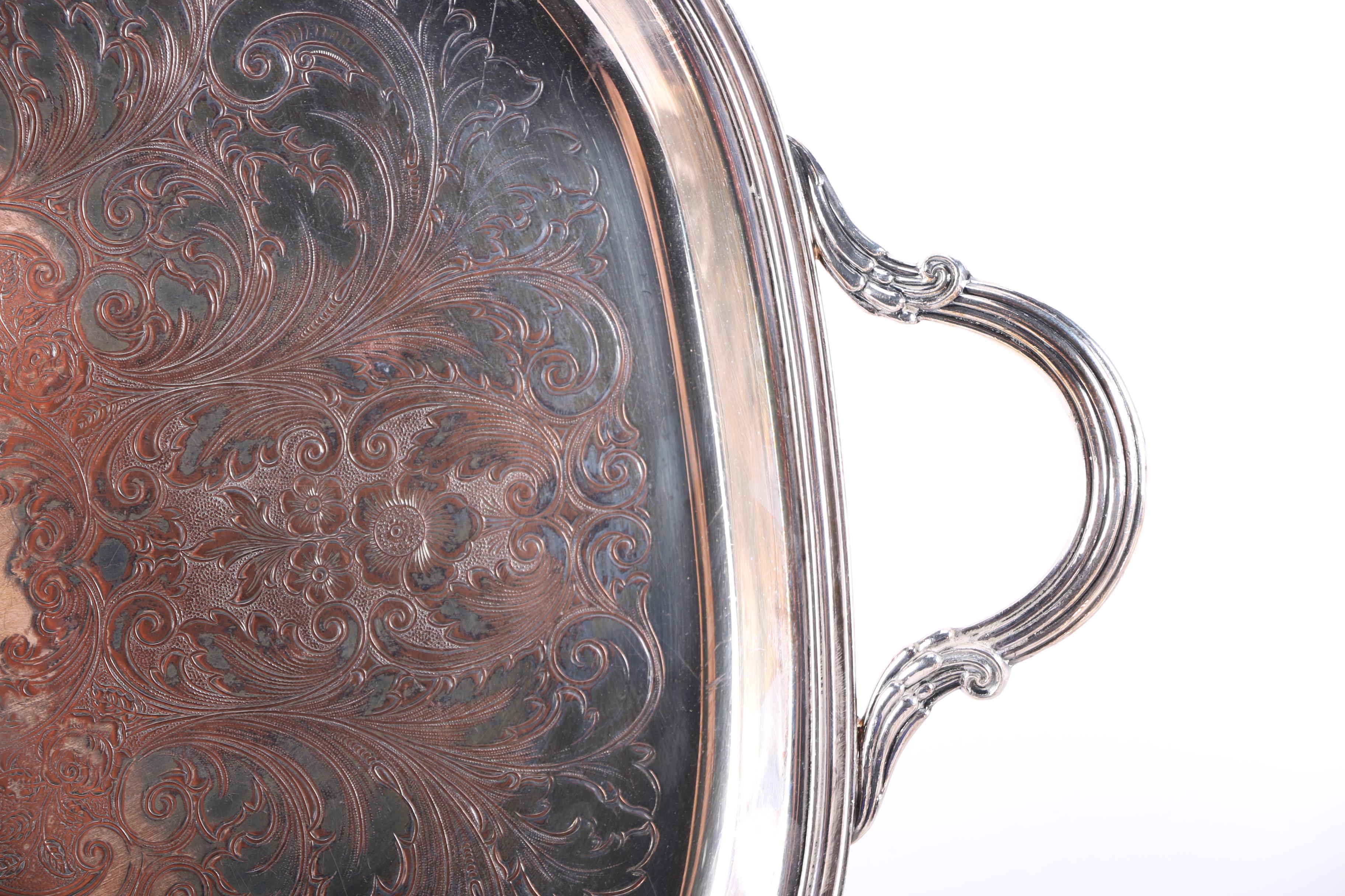 Crescent Silver Plate Tea Set and More