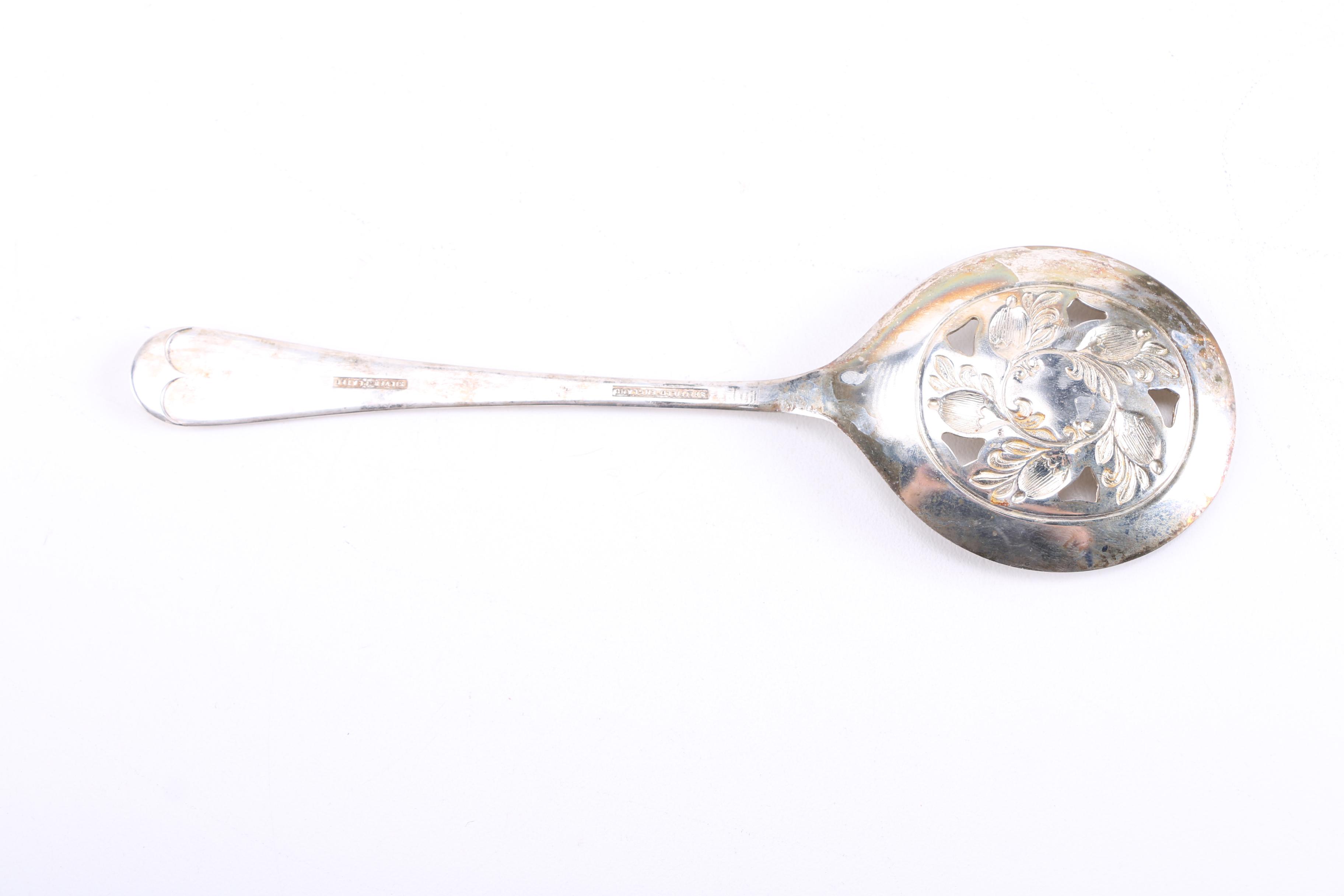 Crescent Silver Plate Tea Set and More