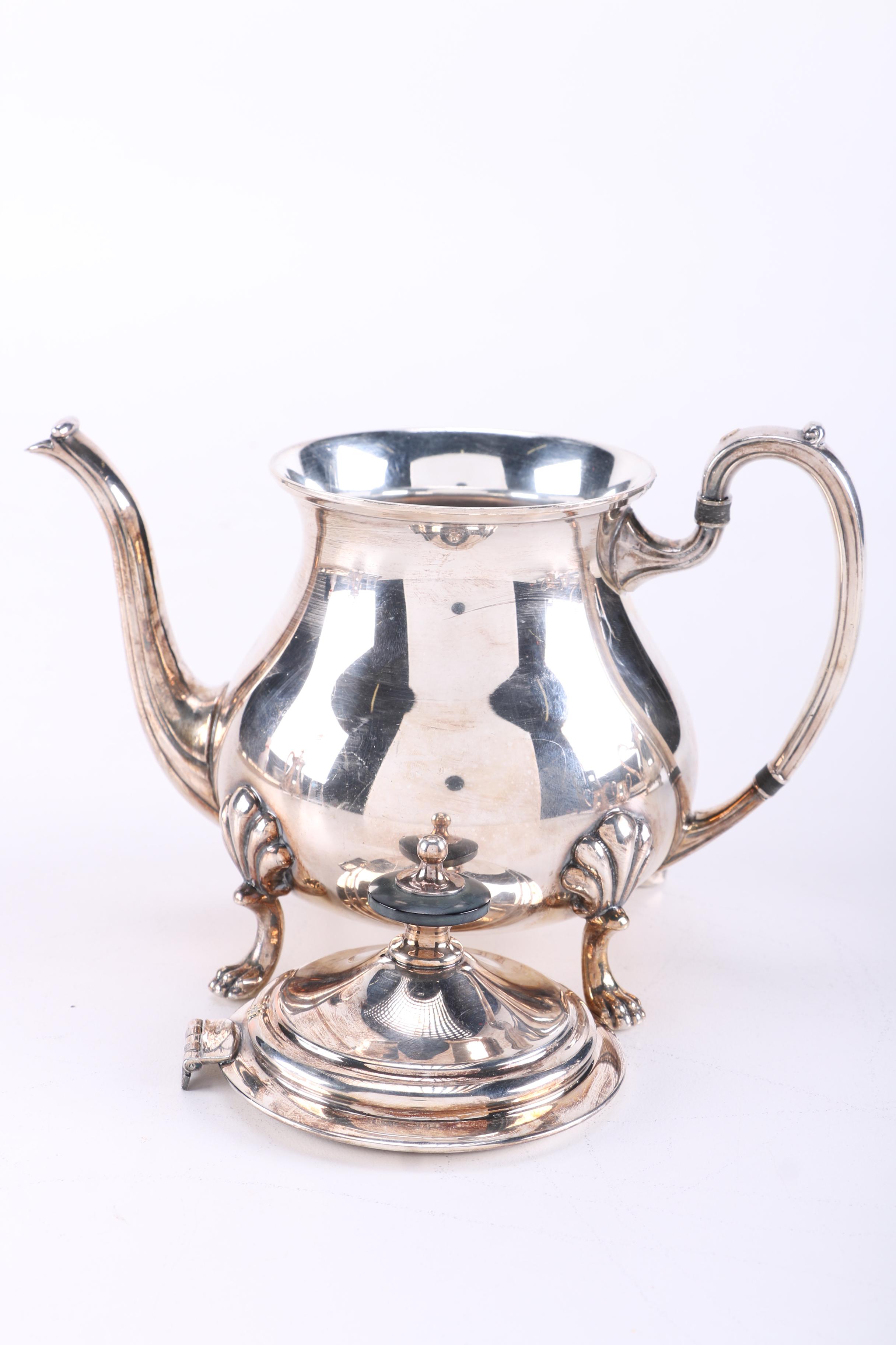 Crescent Silver Plate Tea Set and More