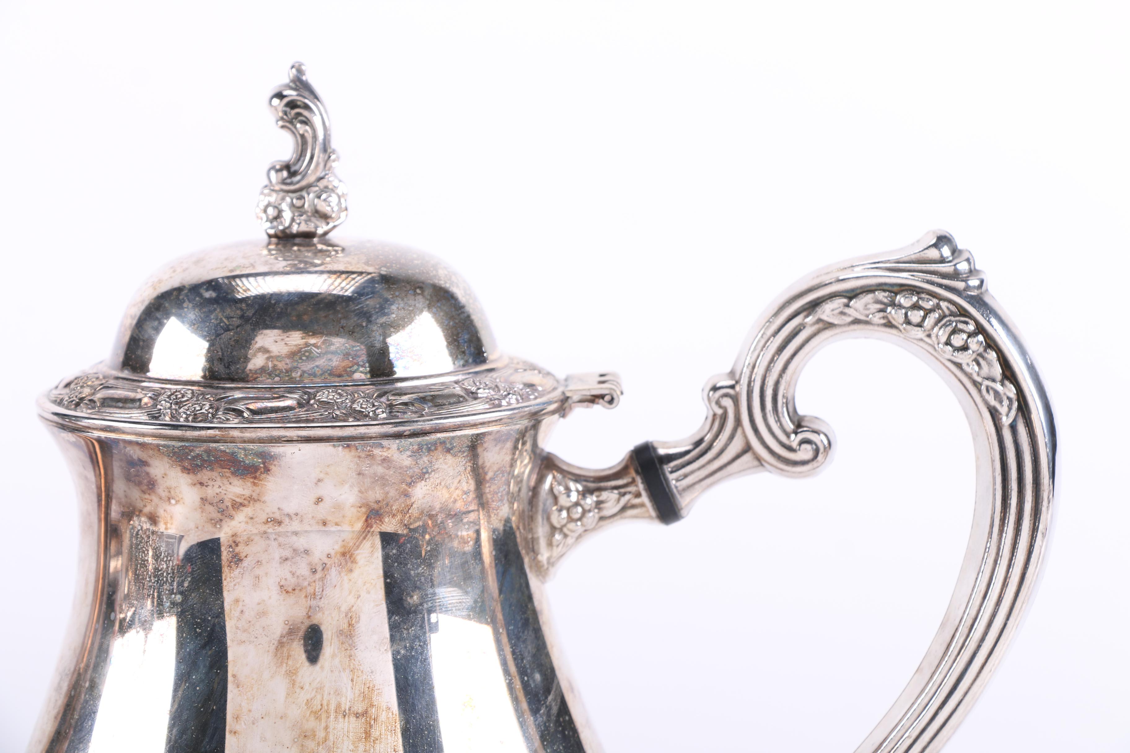 Crescent Silver Plate Tea Set and More