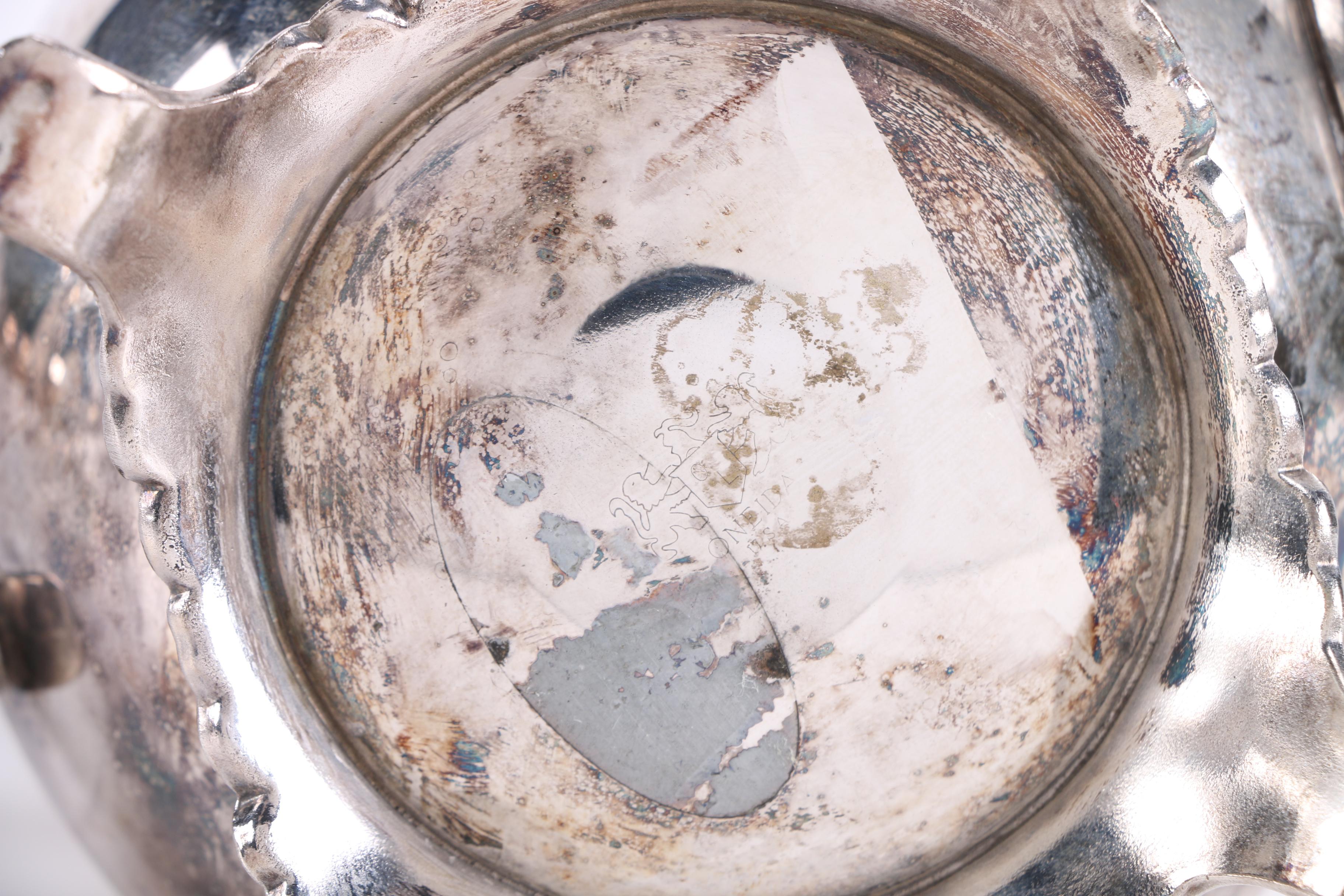 Crescent Silver Plate Tea Set and More