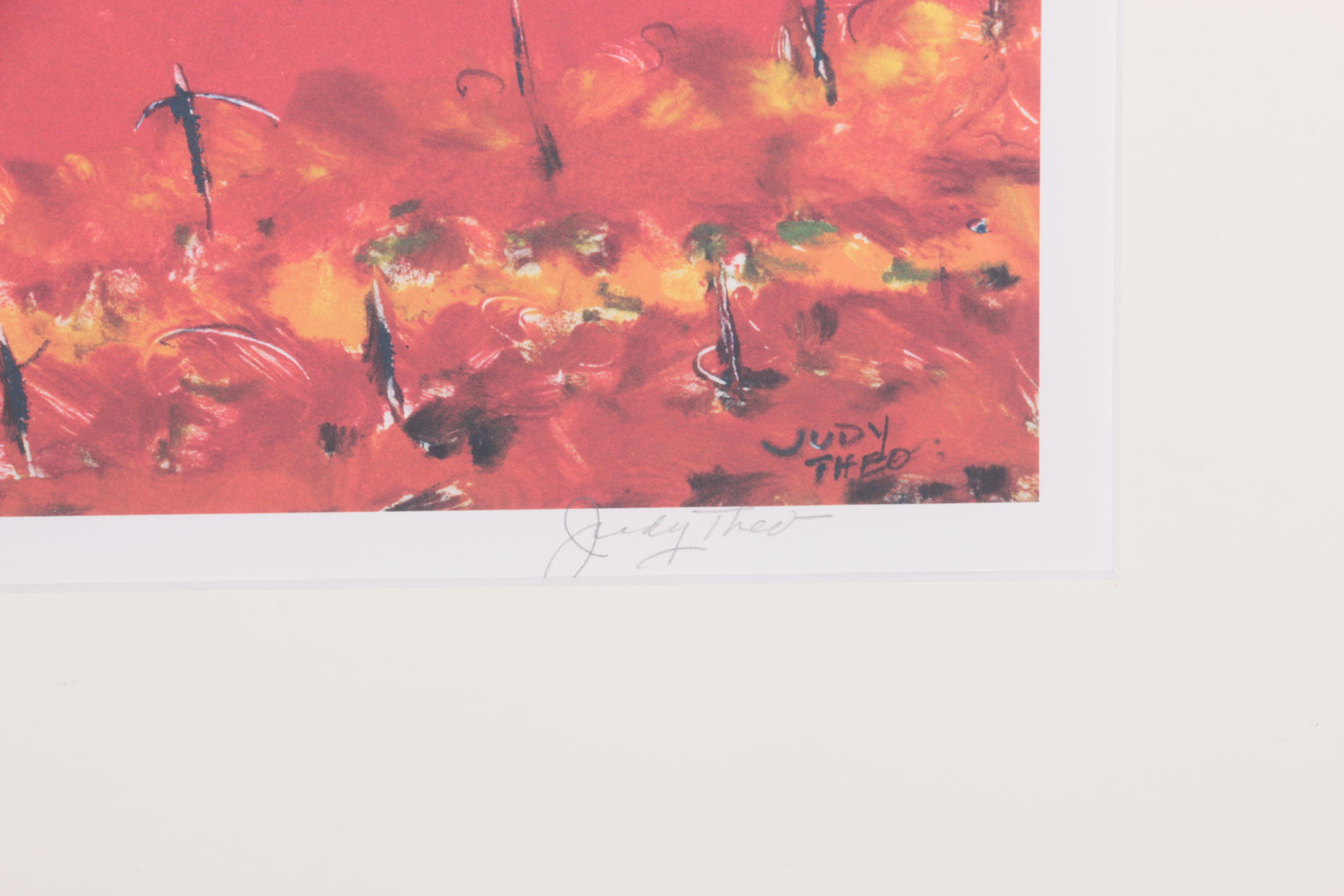 Judy Theo 2002 Limited Edition Giclée Print on Paper "Autumn"
