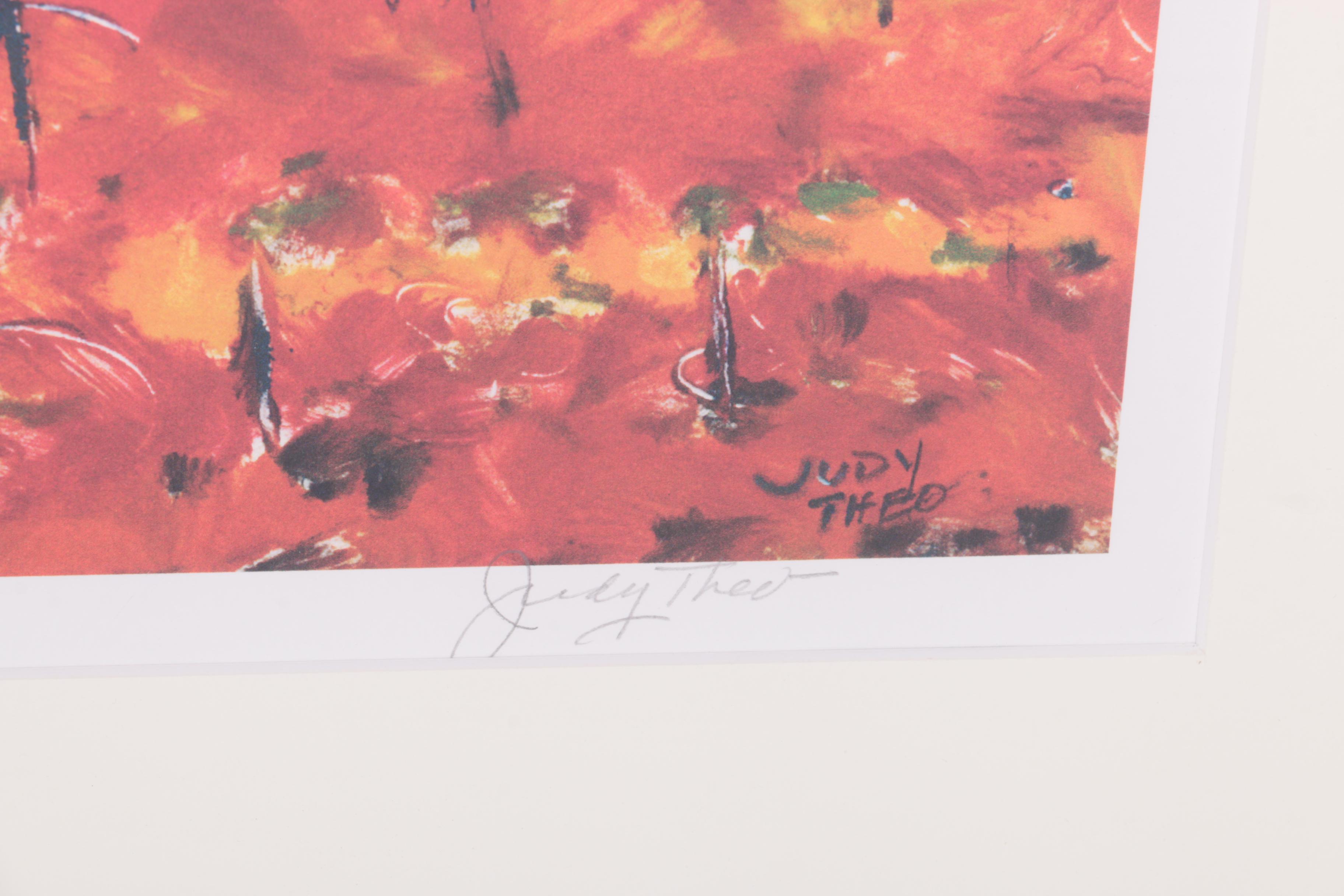 Judy Theo 2002 Limited Edition Giclée Print on Paper "Autumn"