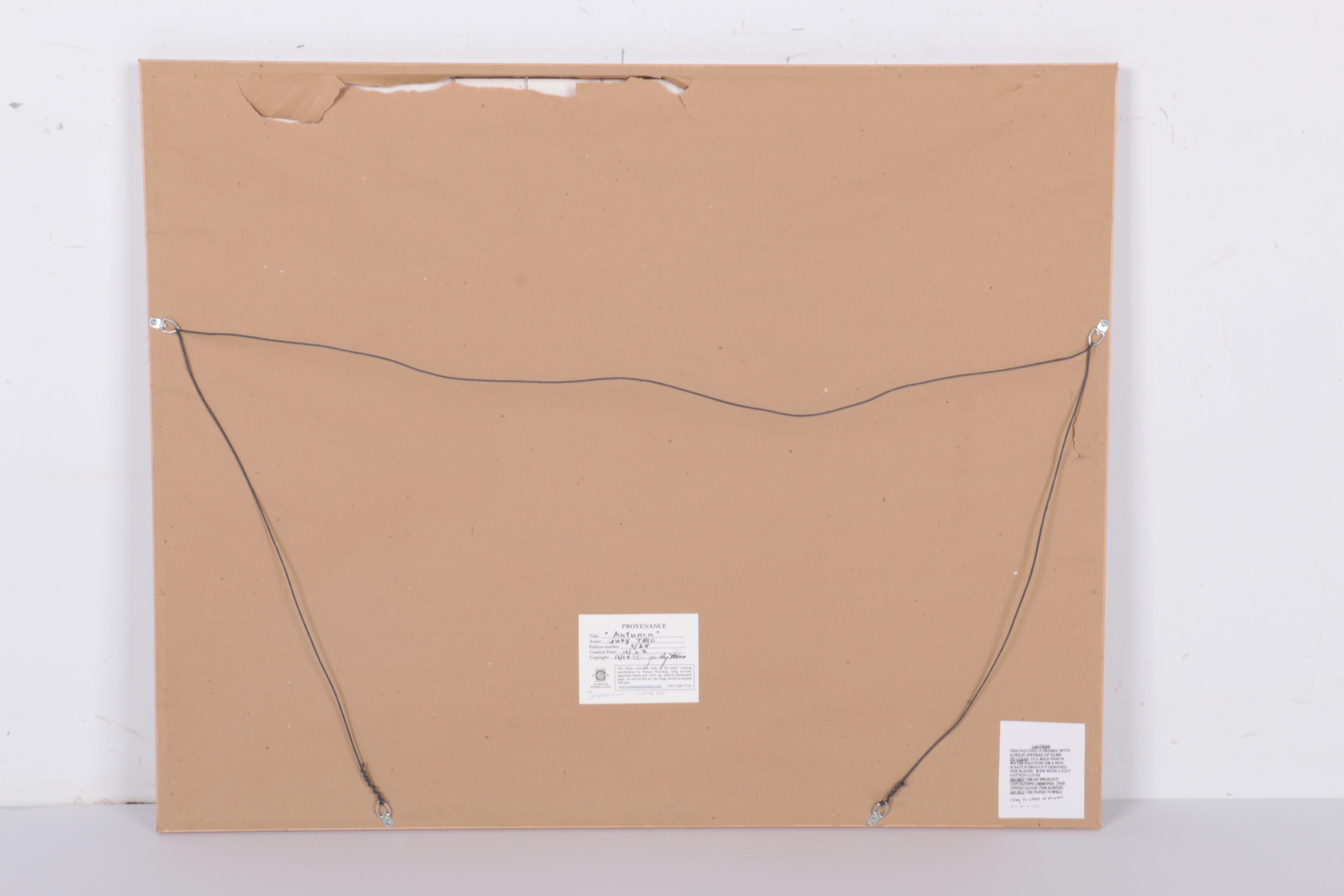 Judy Theo 2002 Limited Edition Giclée Print on Paper "Autumn"