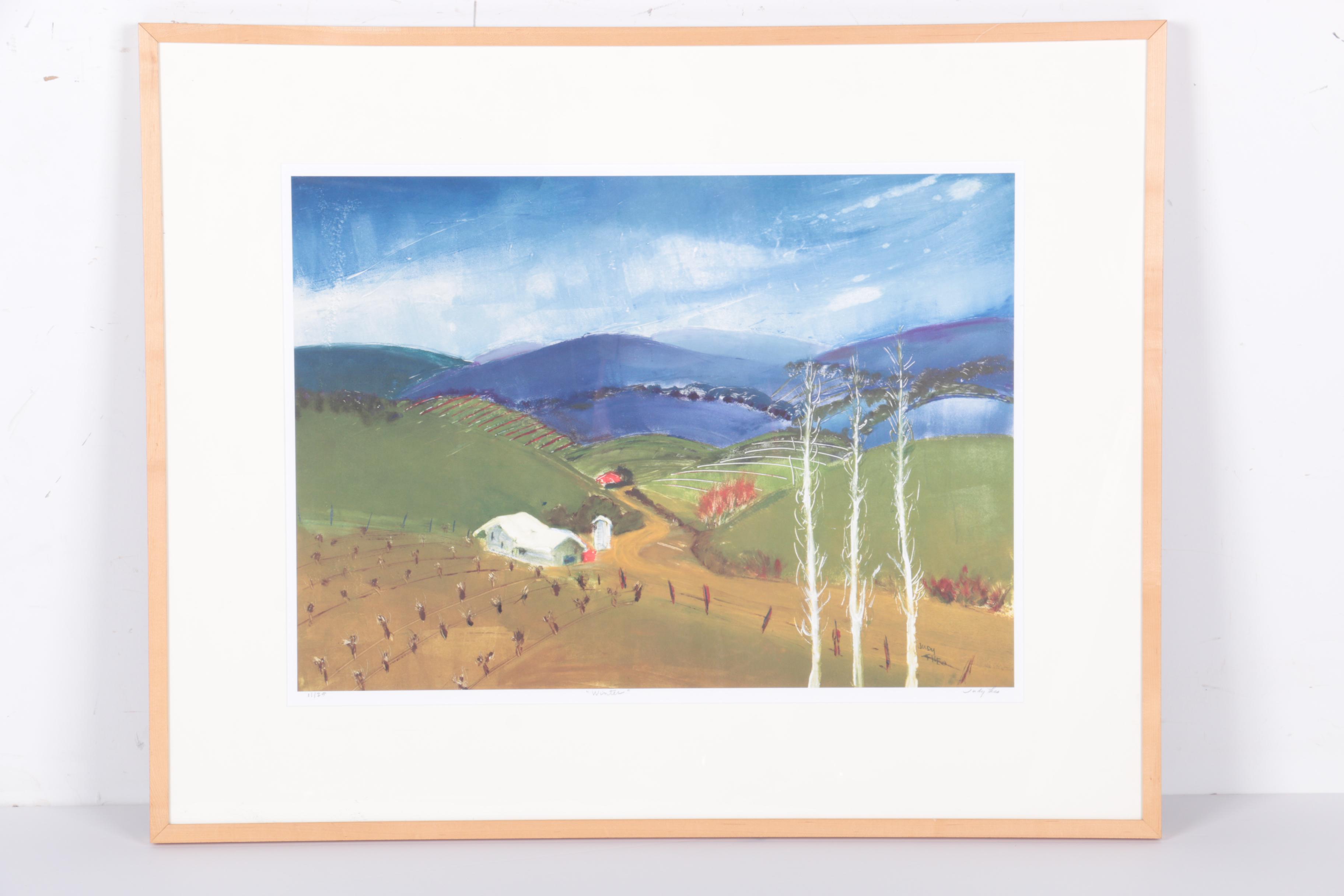 Judy Theo 2004 Limited Edition Giclée Print on Paper "Winter"