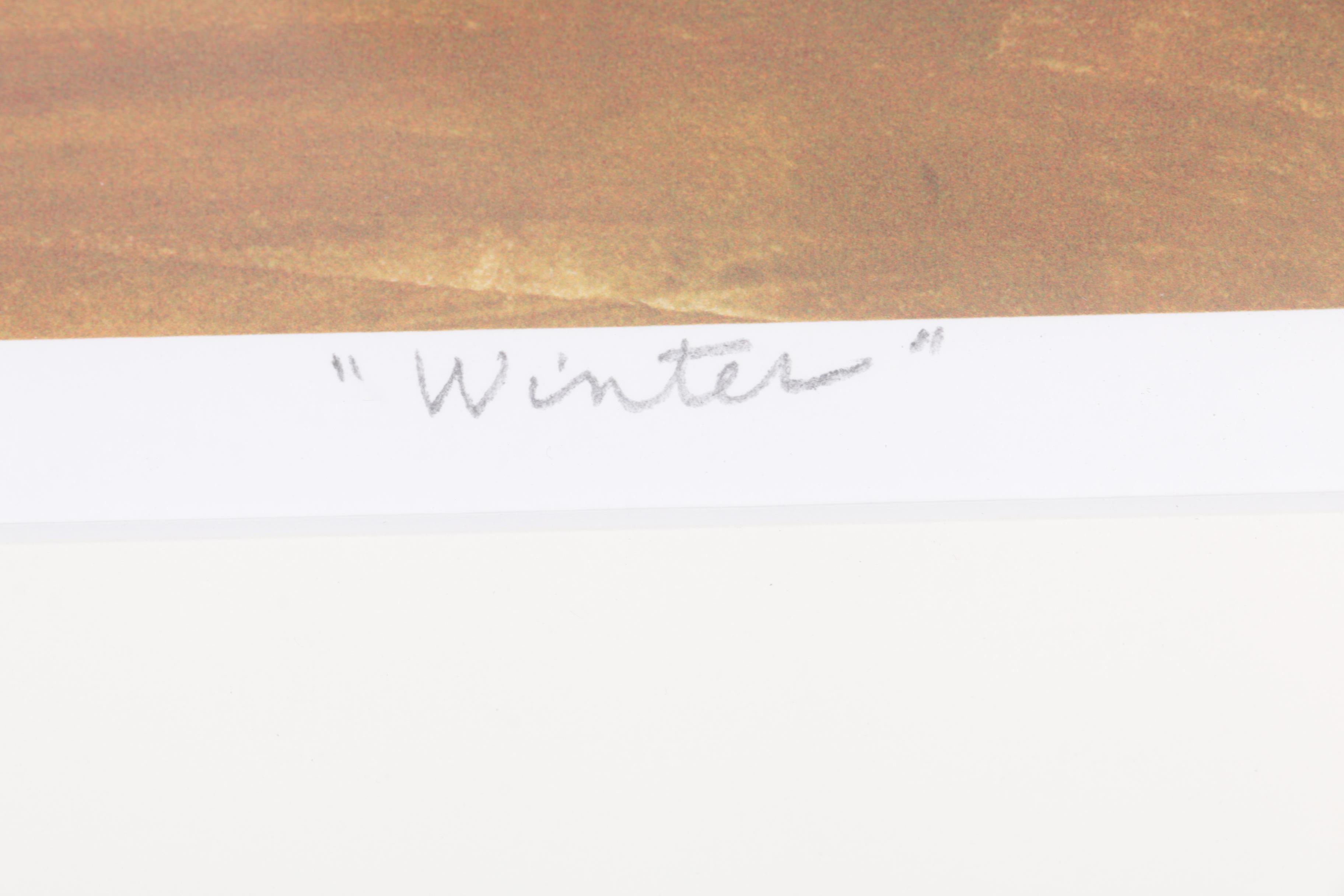 Judy Theo 2004 Limited Edition Giclée Print on Paper "Winter"