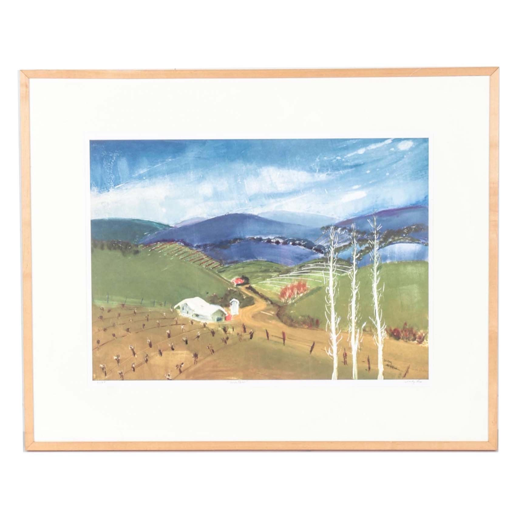 Judy Theo 2004 Limited Edition Giclée Print on Paper "Winter"