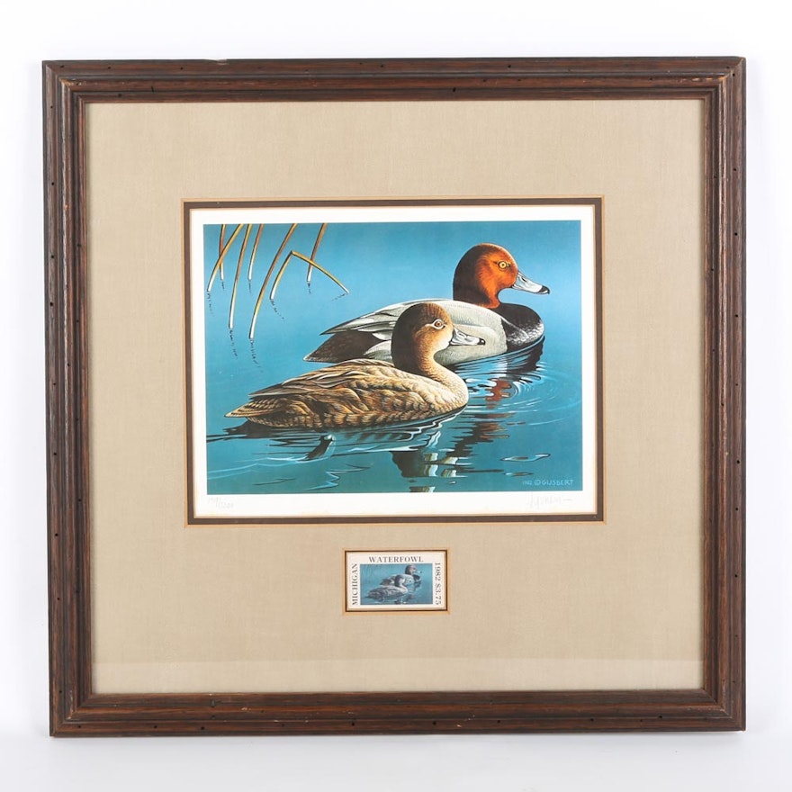 Gijsbert van Frankenhuyzen Signed Offset Lithograph and Duck Stamp