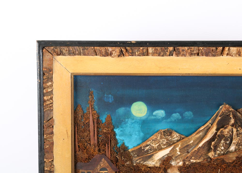 Vintage Mixed Media Japanese Landscapes