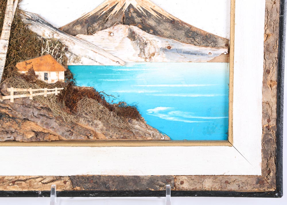 Vintage Mixed Media Japanese Landscapes