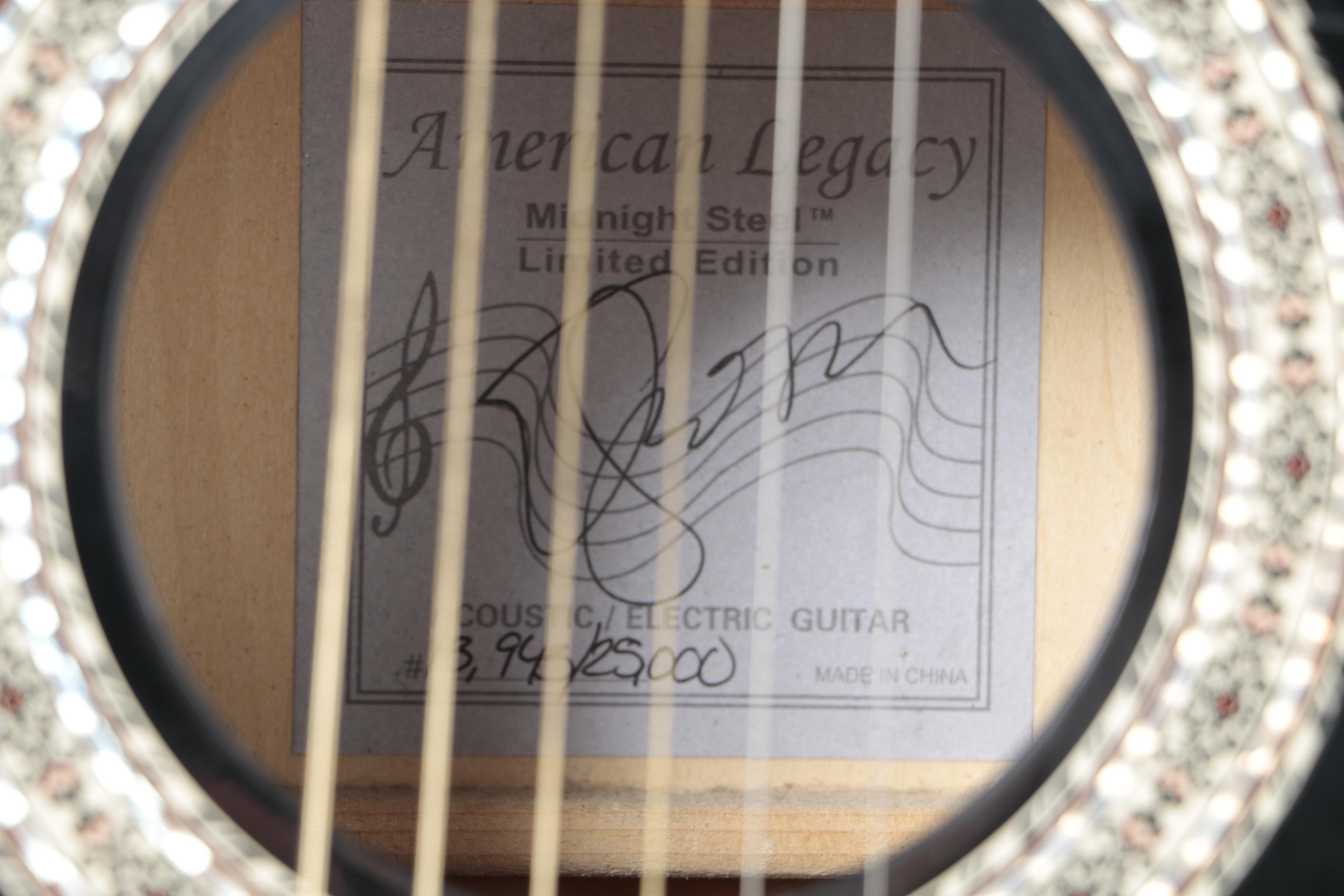 Esteban American Legacy "Midnight Steel" Limited Edition Acoustic/Electric Guitar