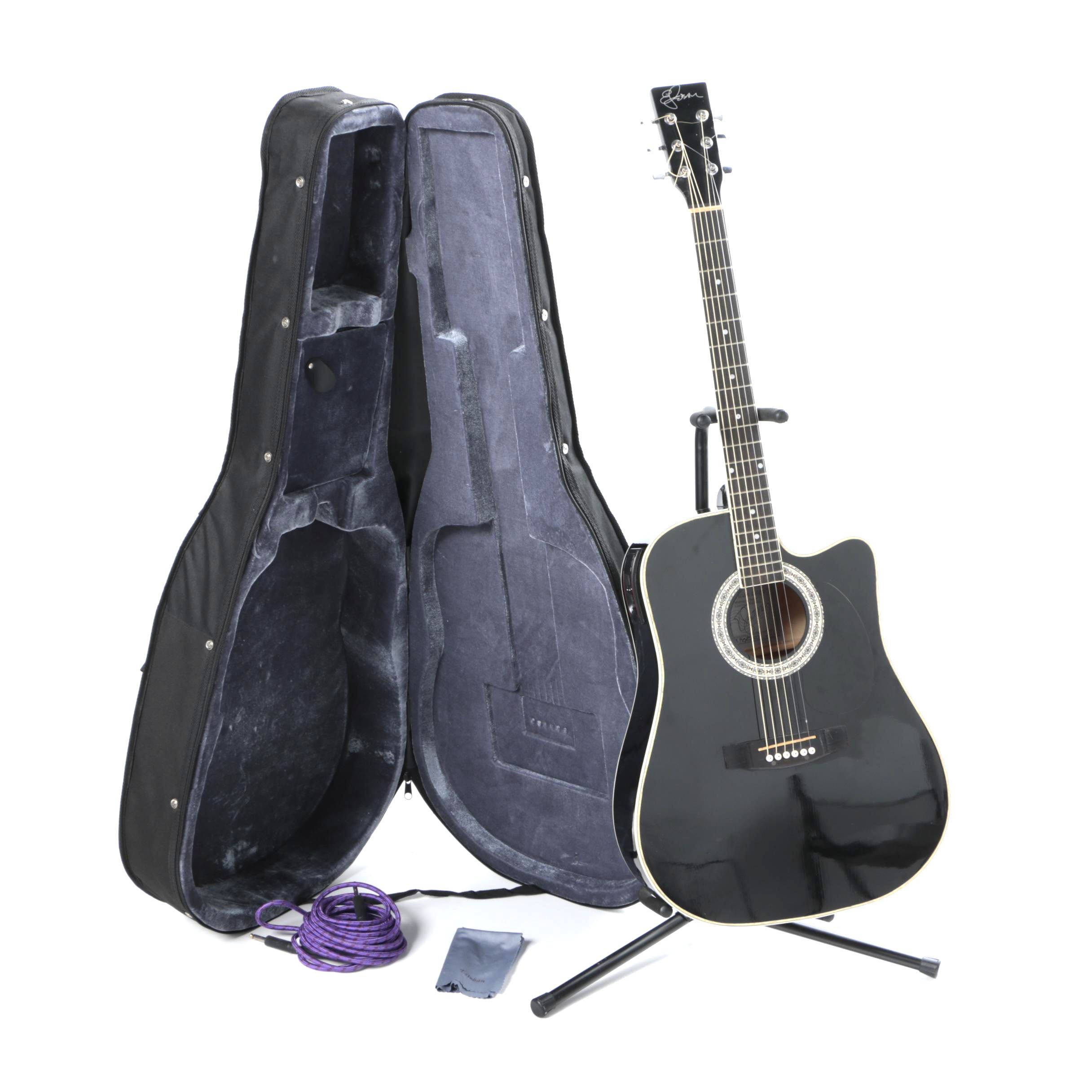 Esteban American Legacy "Midnight Steel" Limited Edition Acoustic/Electric Guitar