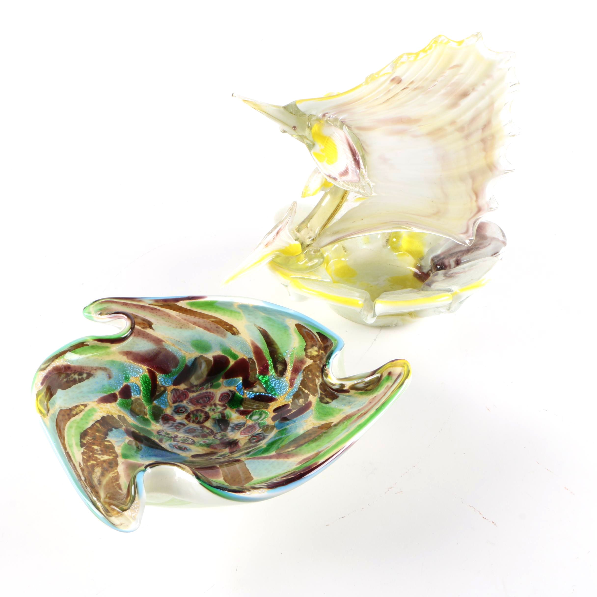 Hand Blown Art Glass Ash Receivers