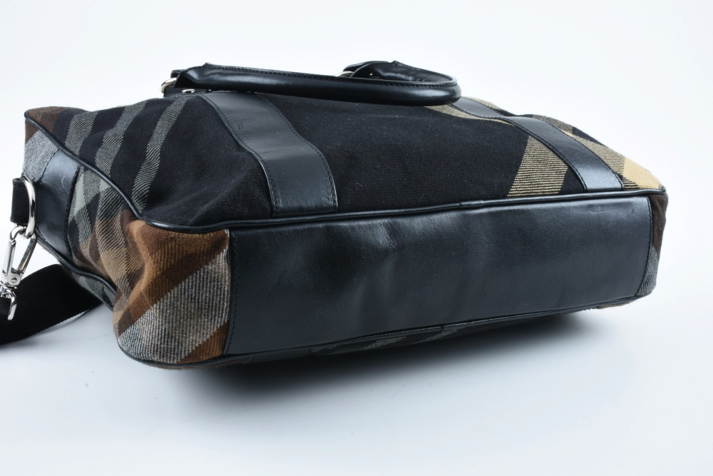 Vivienne Westwood Black and Tan Tartan Laptop Bag