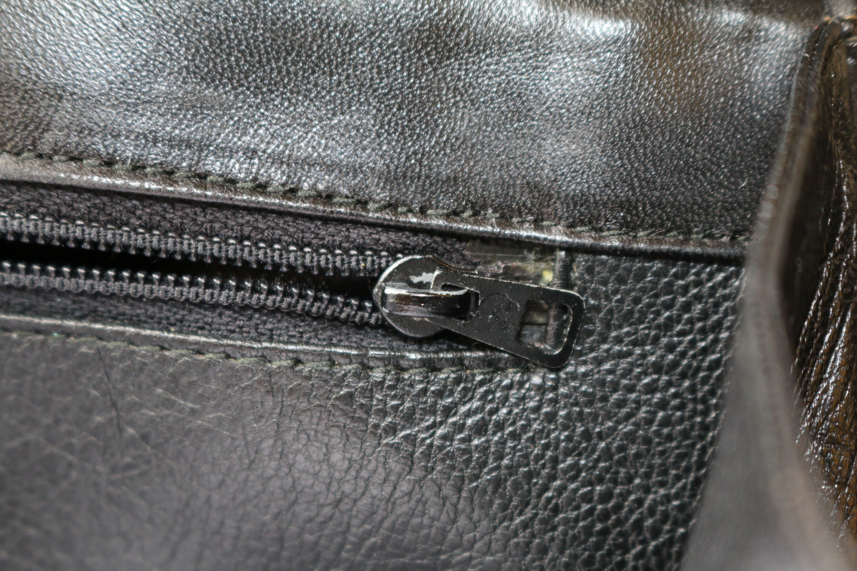 Vintage Chanel Black Leather Handbag