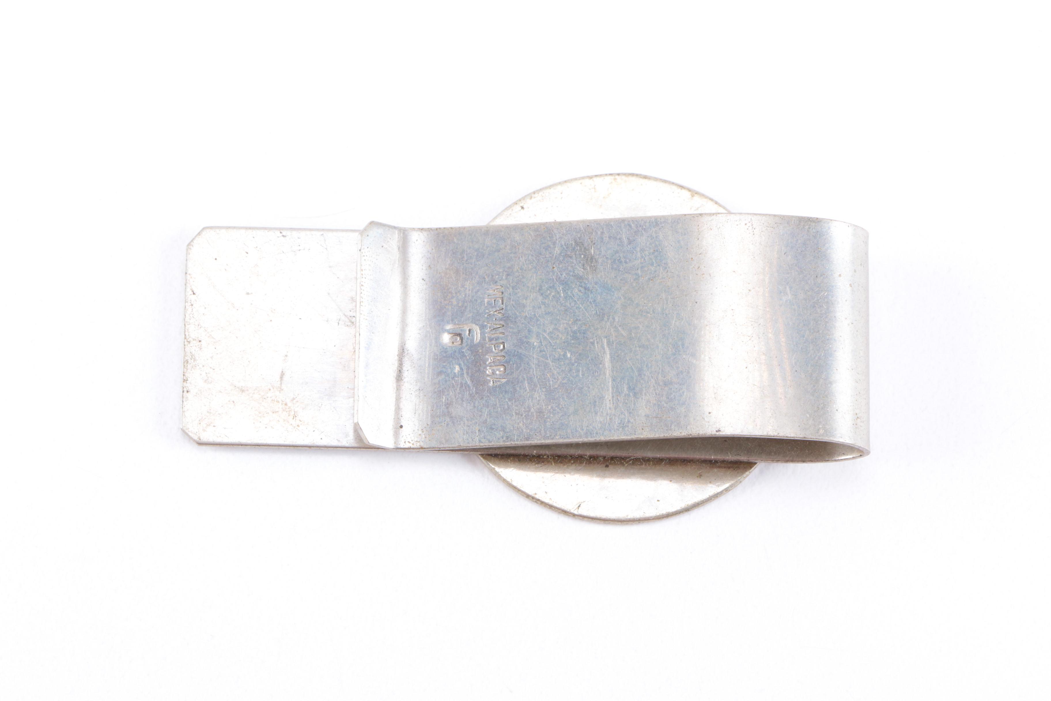 Alpaca Mexico Money Clip and Sterling Silver Wings Pendant