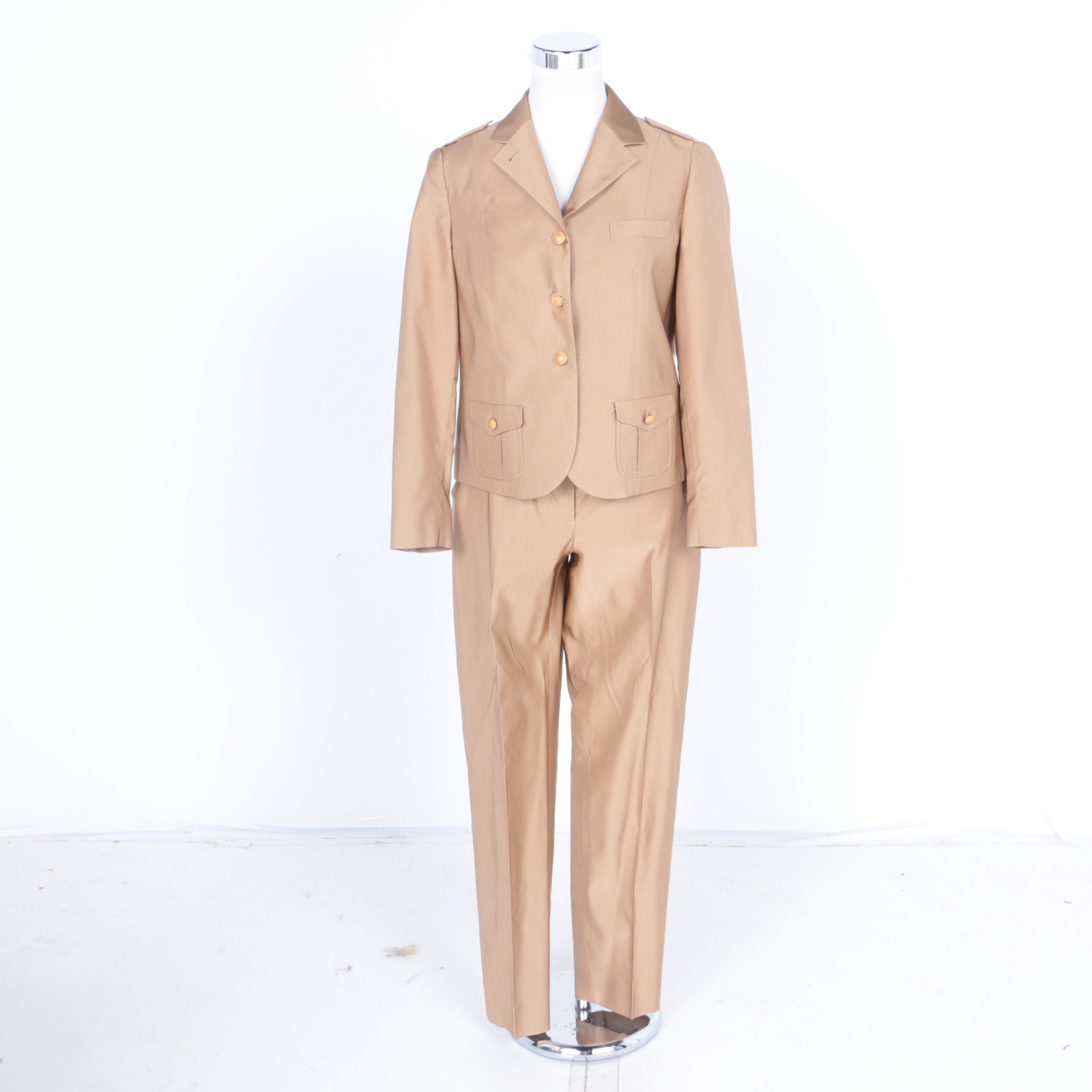 Women's Prada Wool Silk Blend Pantsuit