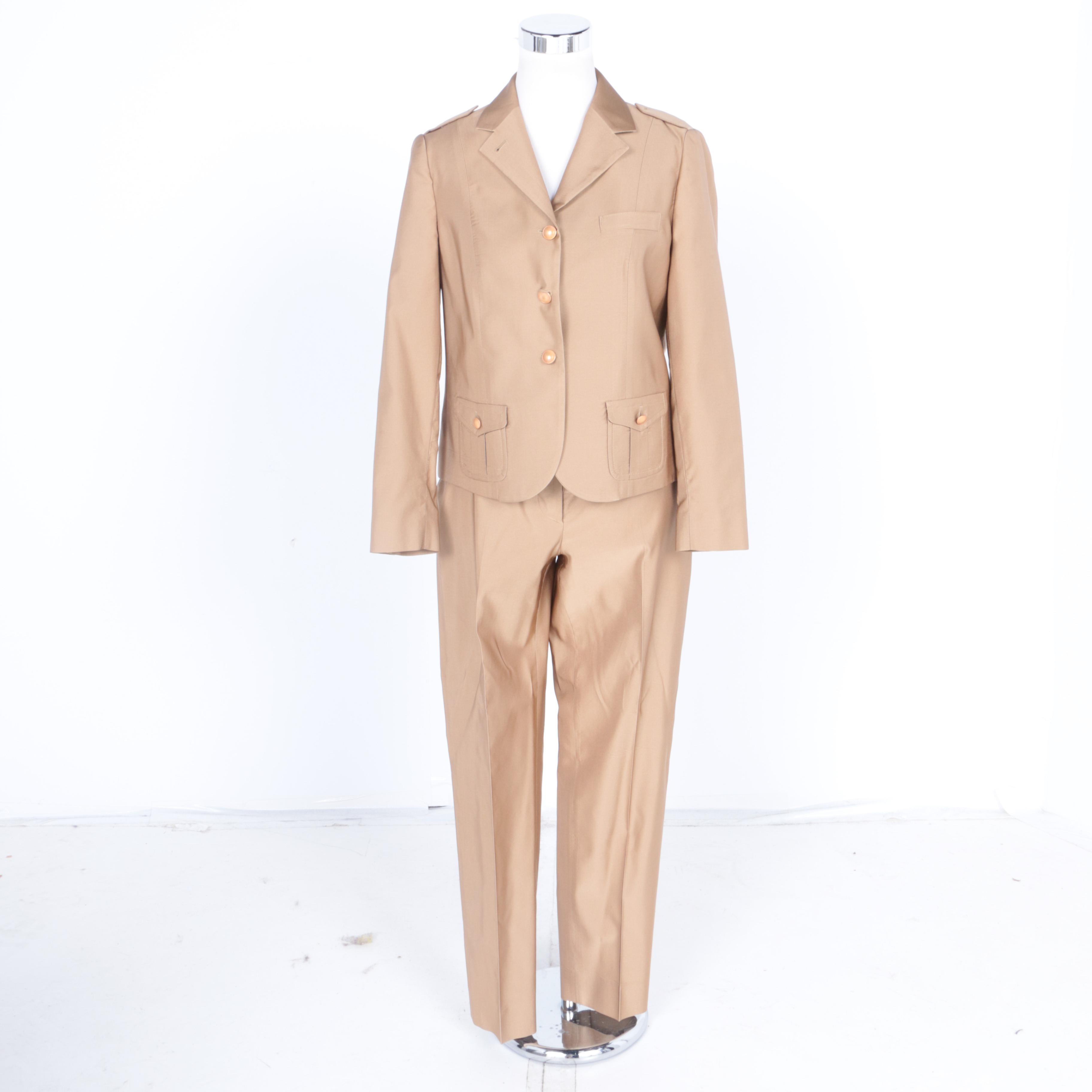 Women's Prada Wool Silk Blend Pantsuit