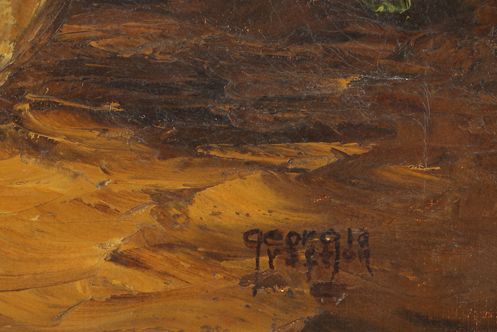 Georgia Rafton Oil Painting on Canvas Floral Still Life