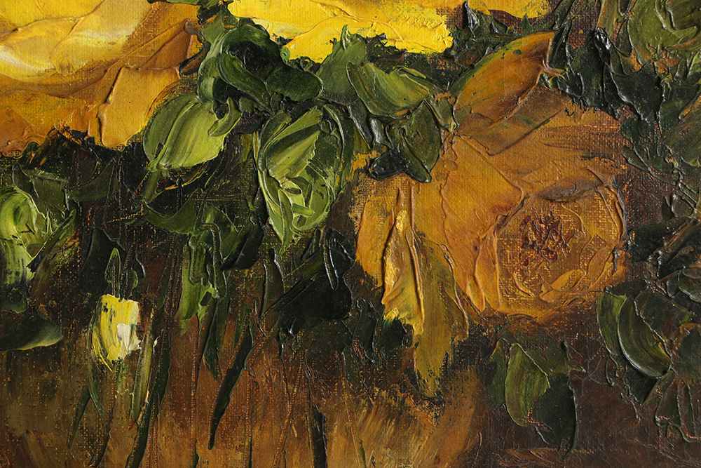 Georgia Rafton Oil Painting on Canvas Floral Still Life