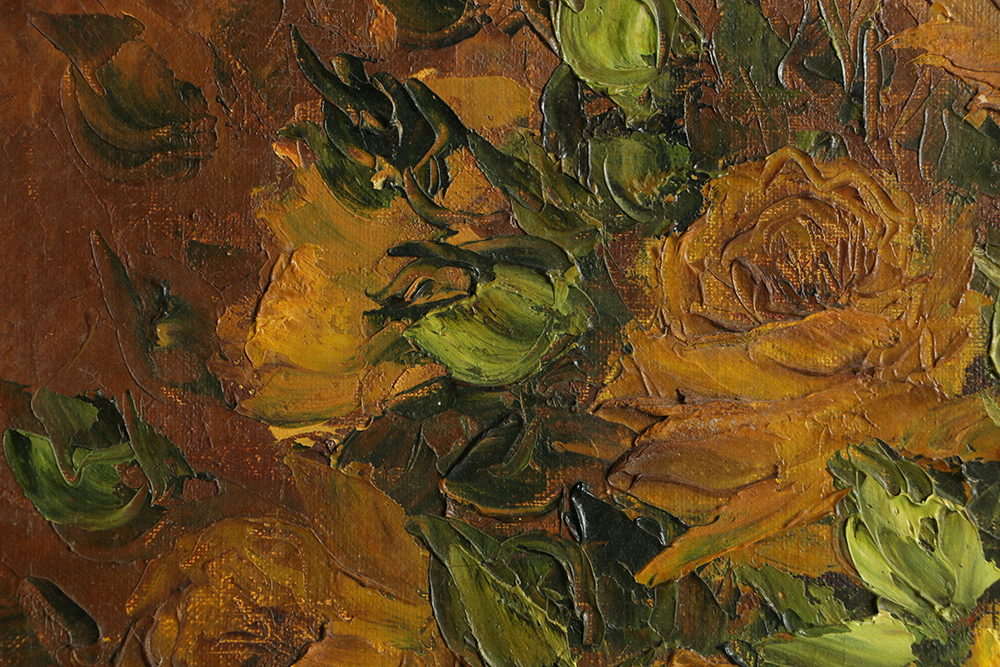 Georgia Rafton Oil Painting on Canvas Floral Still Life