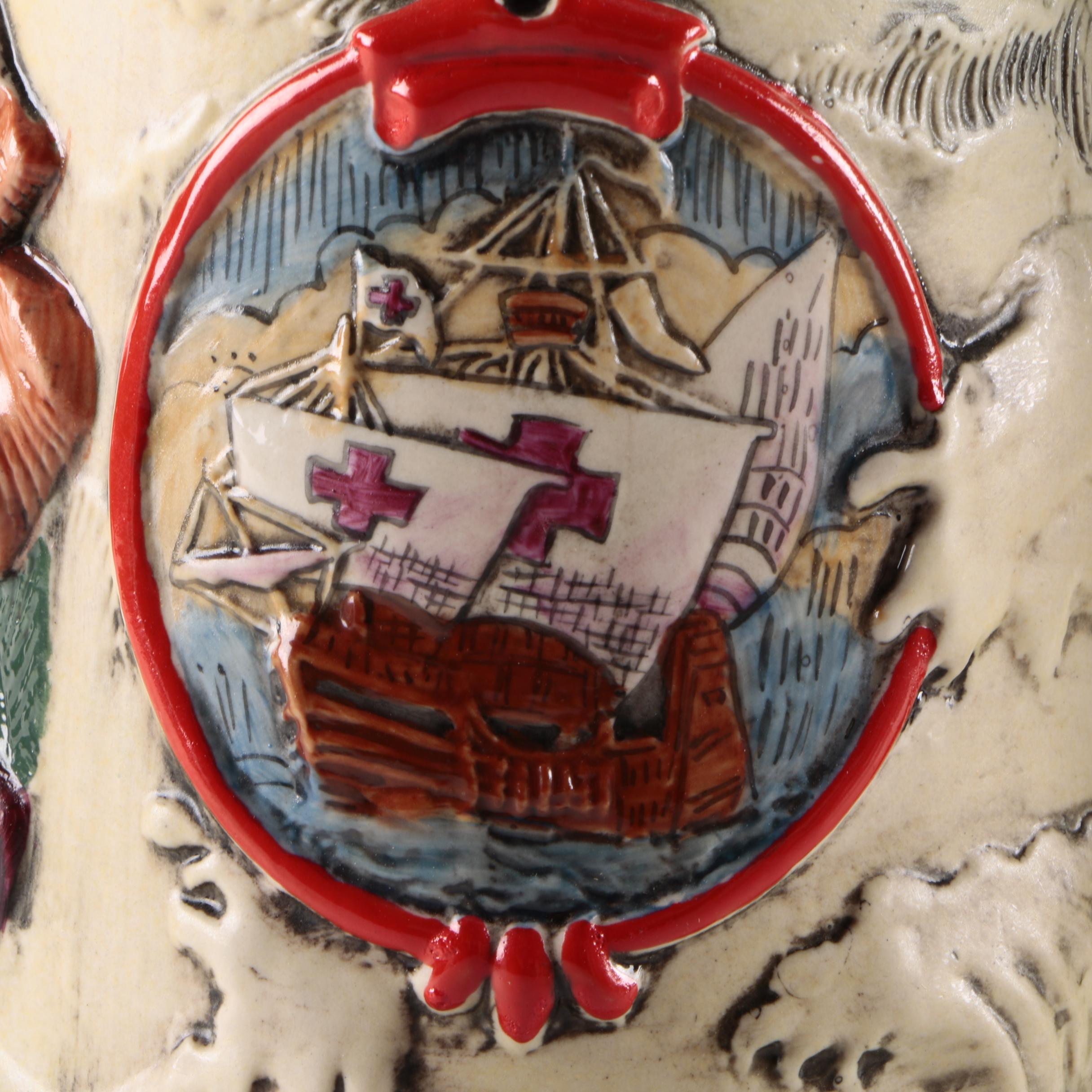 Decorated Ceramic Beer Steins