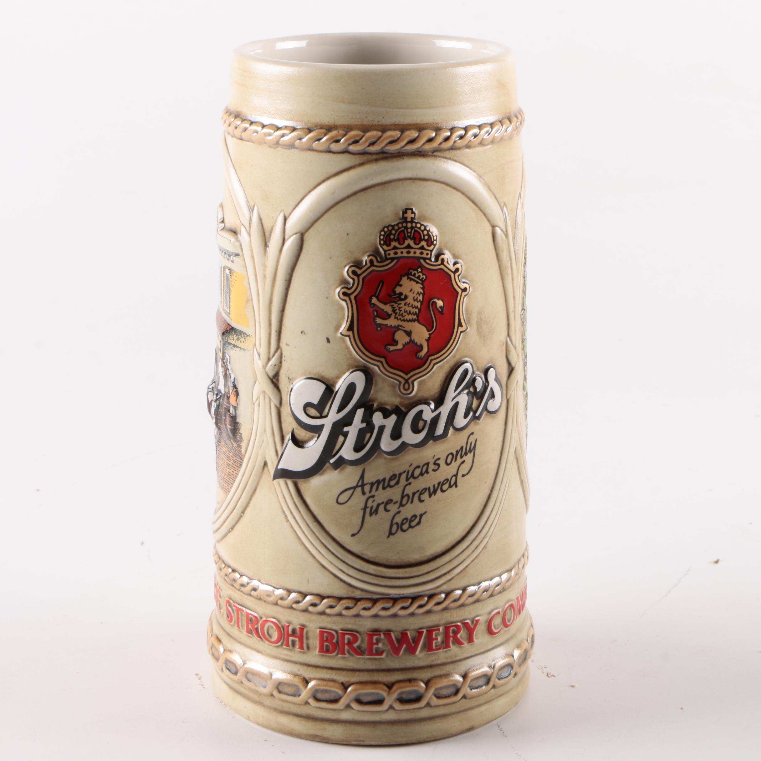 Decorated Ceramic Beer Steins