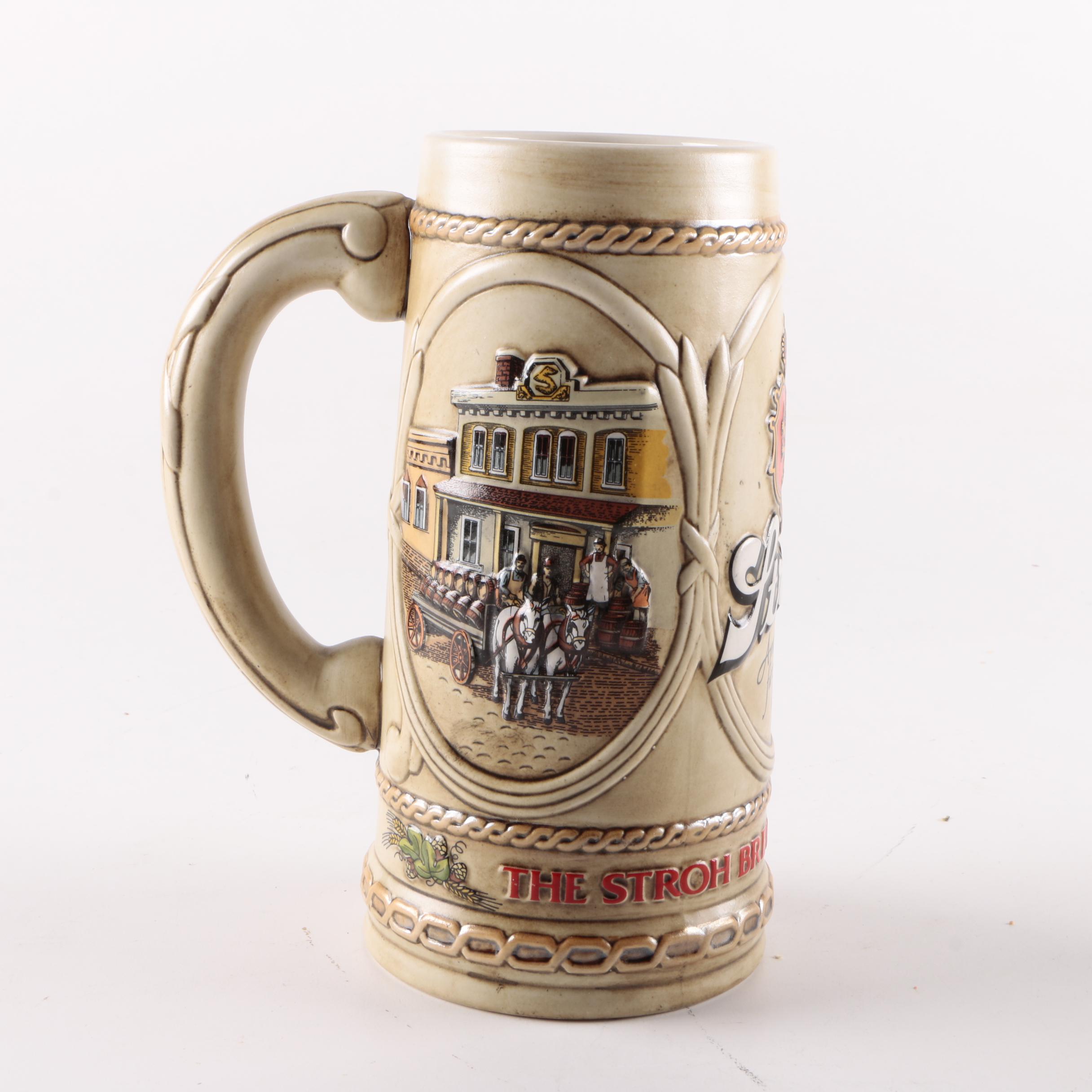 Decorated Ceramic Beer Steins