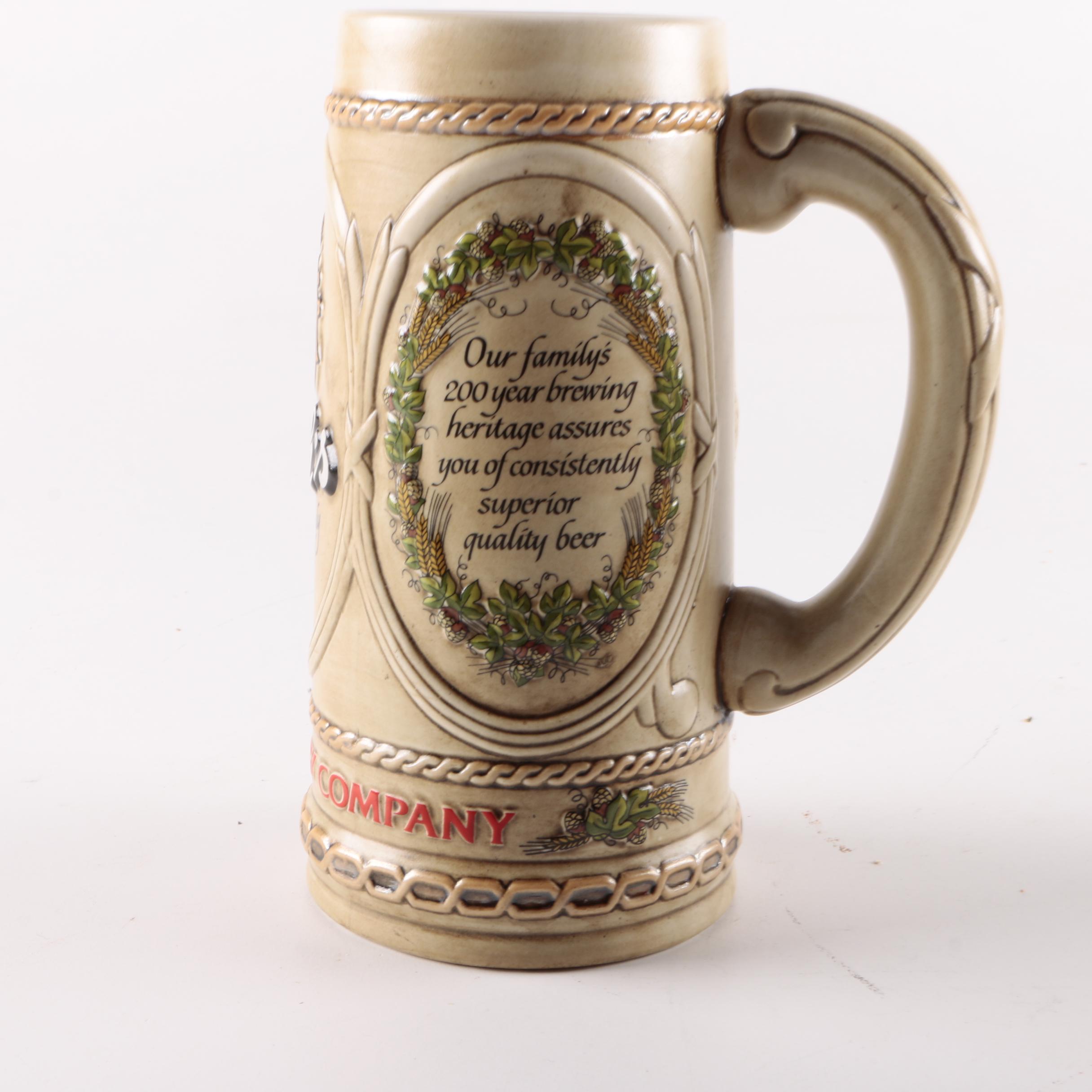 Decorated Ceramic Beer Steins