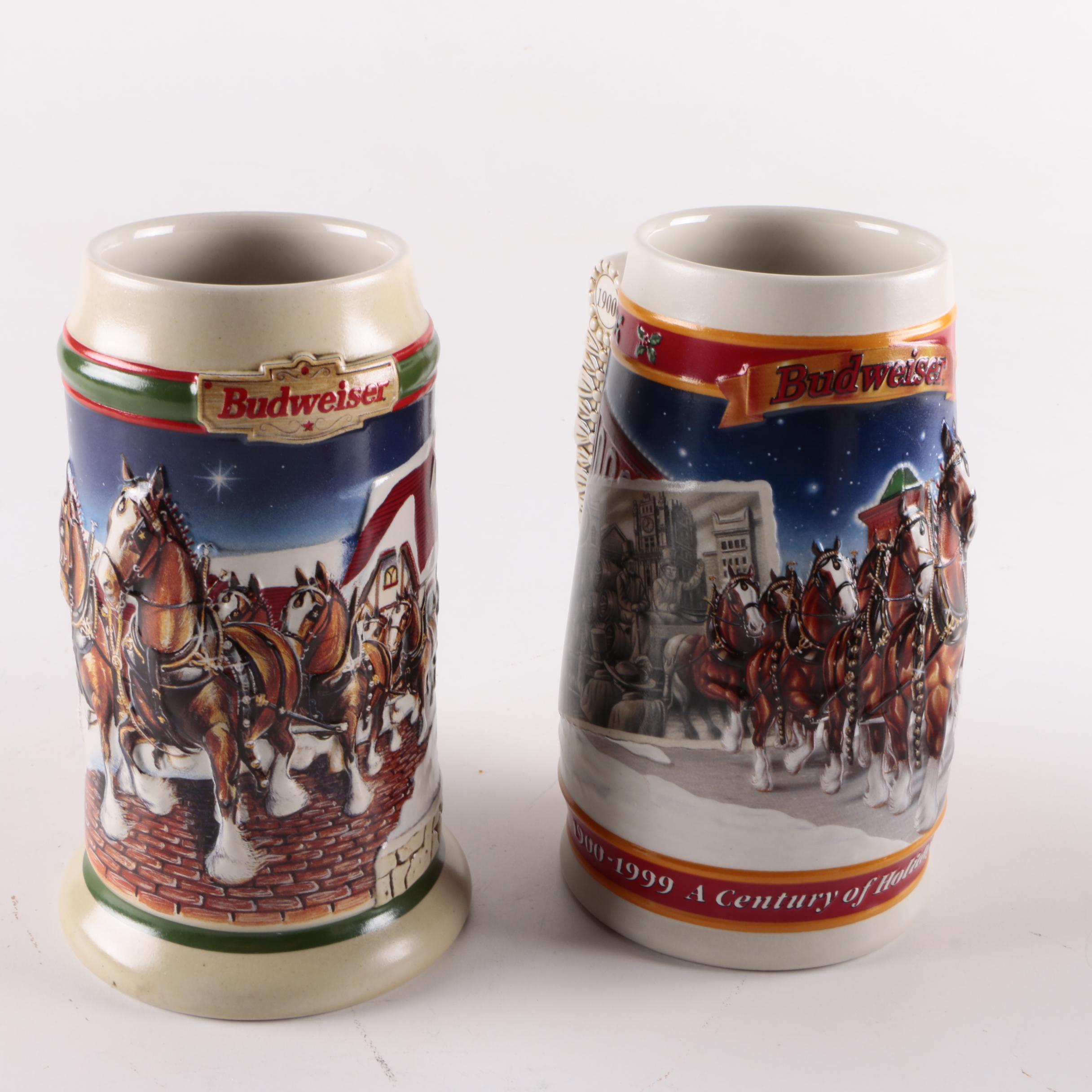Decorated Ceramic Beer Steins