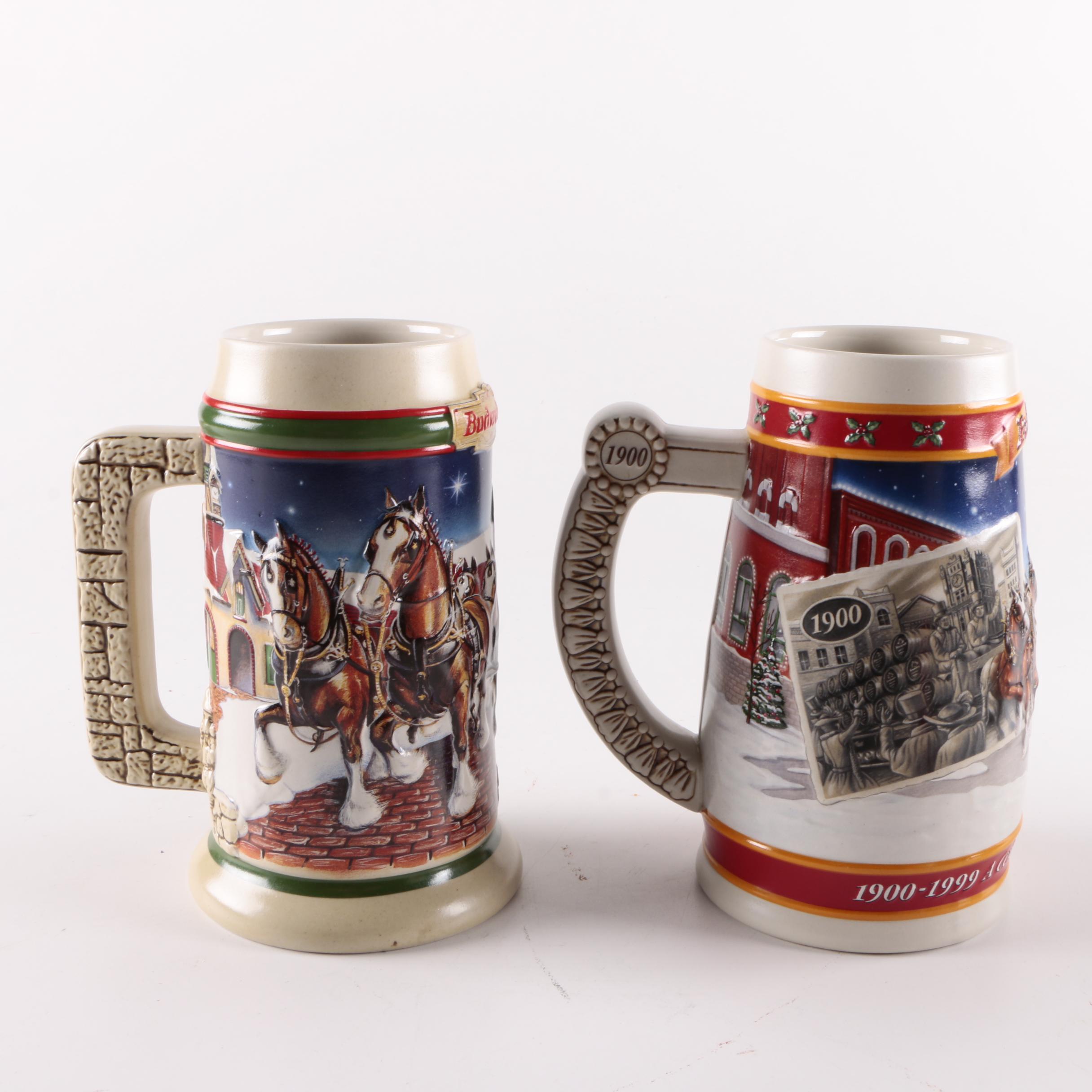 Decorated Ceramic Beer Steins