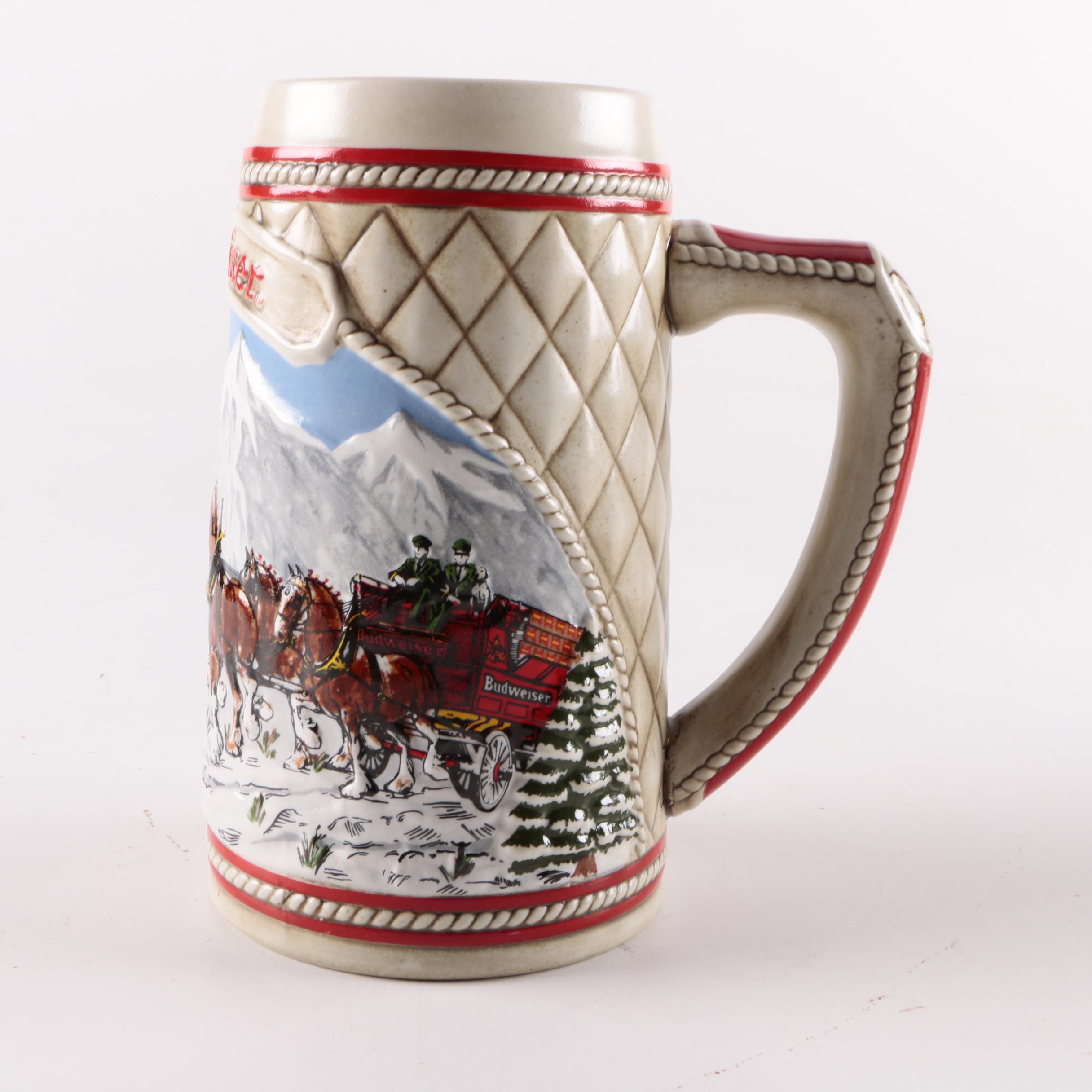 Decorated Ceramic Beer Steins