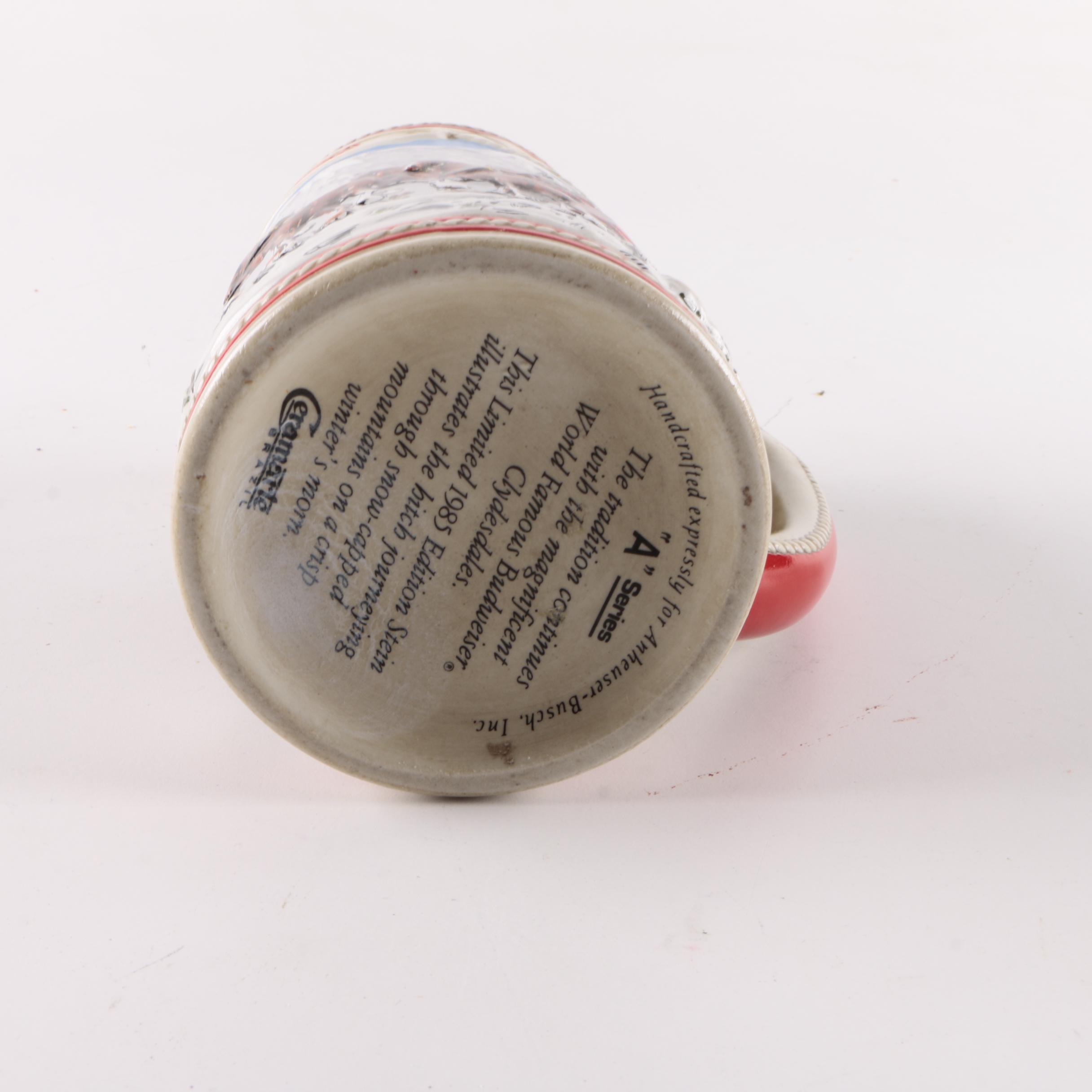 Decorated Ceramic Beer Steins