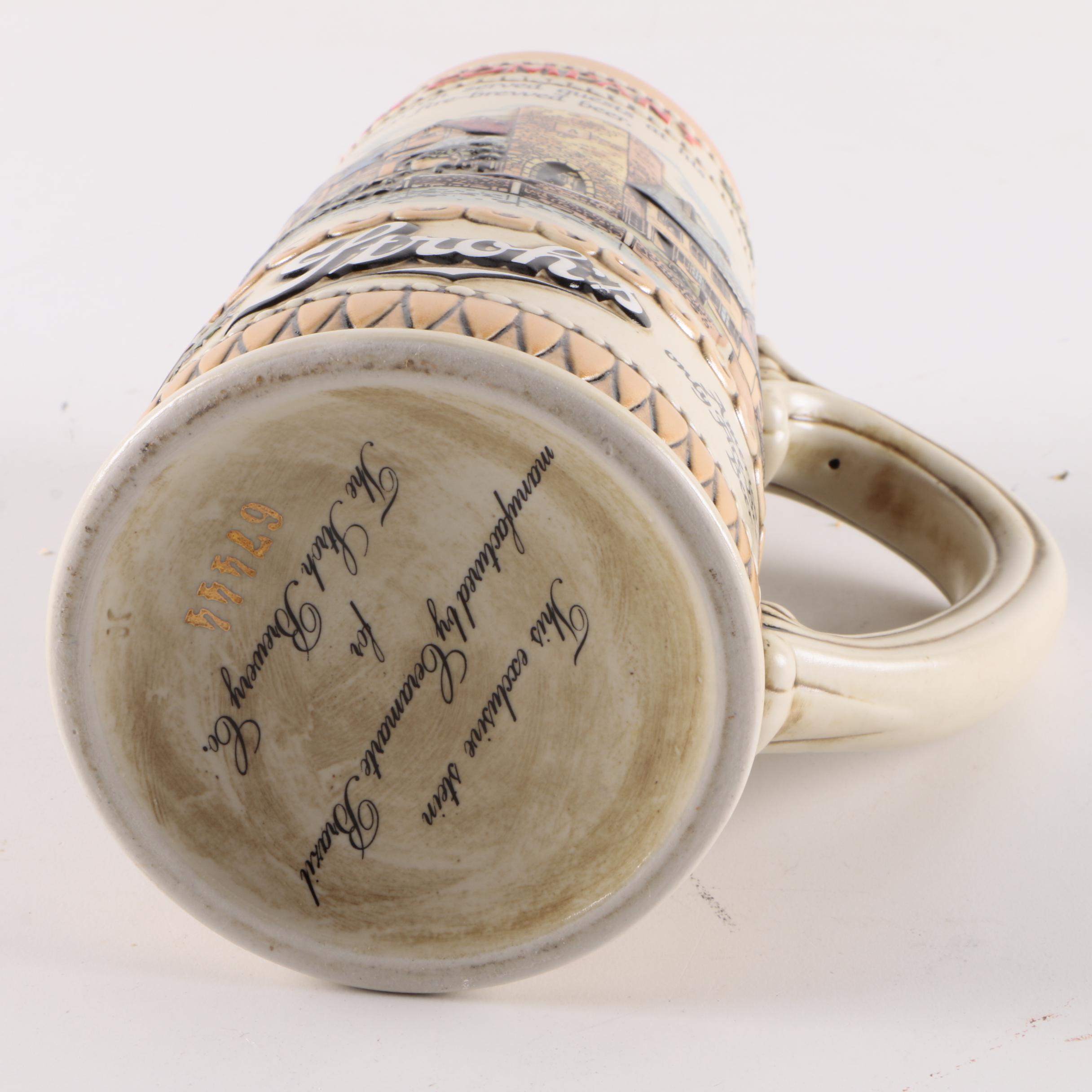 Decorated Ceramic Beer Steins