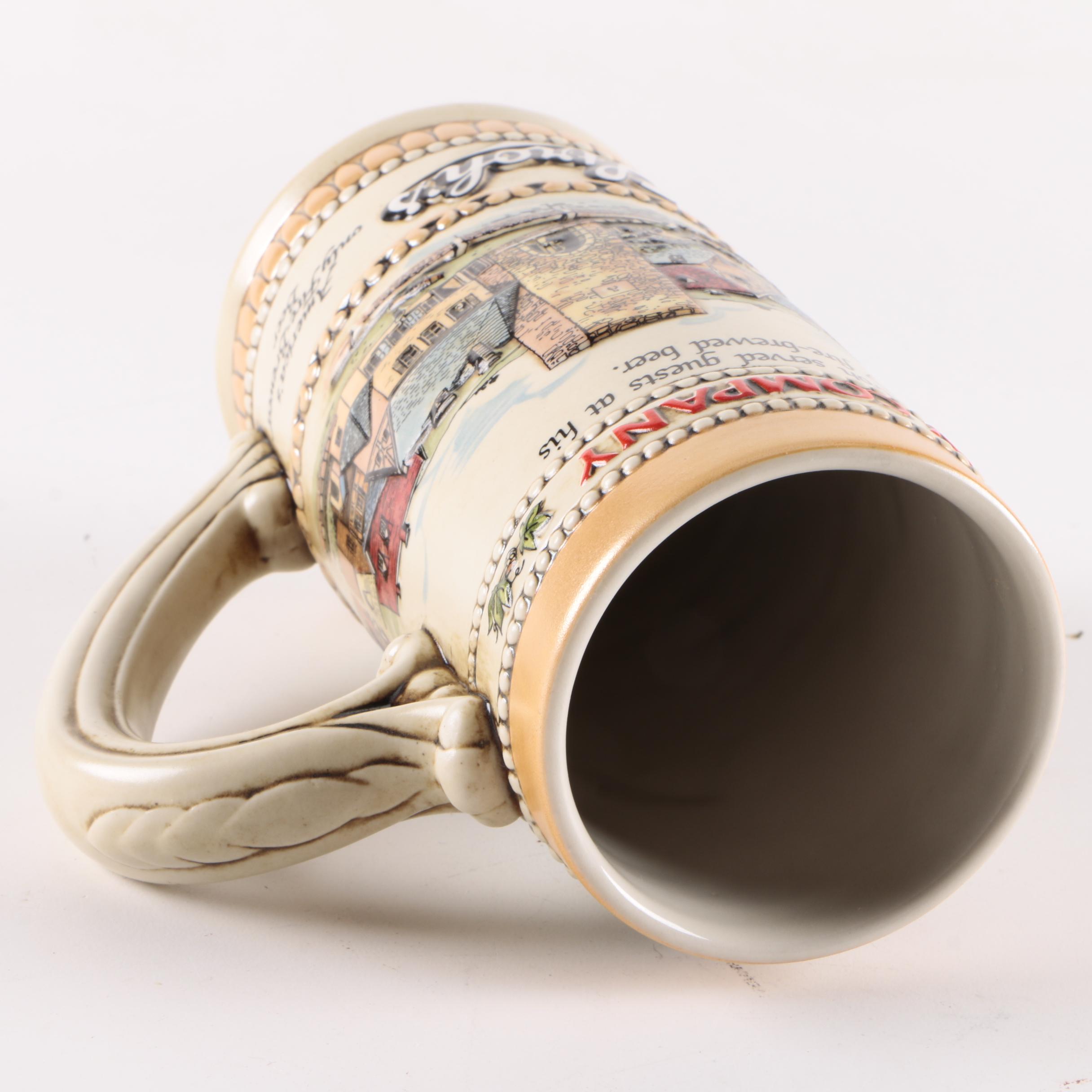 Decorated Ceramic Beer Steins