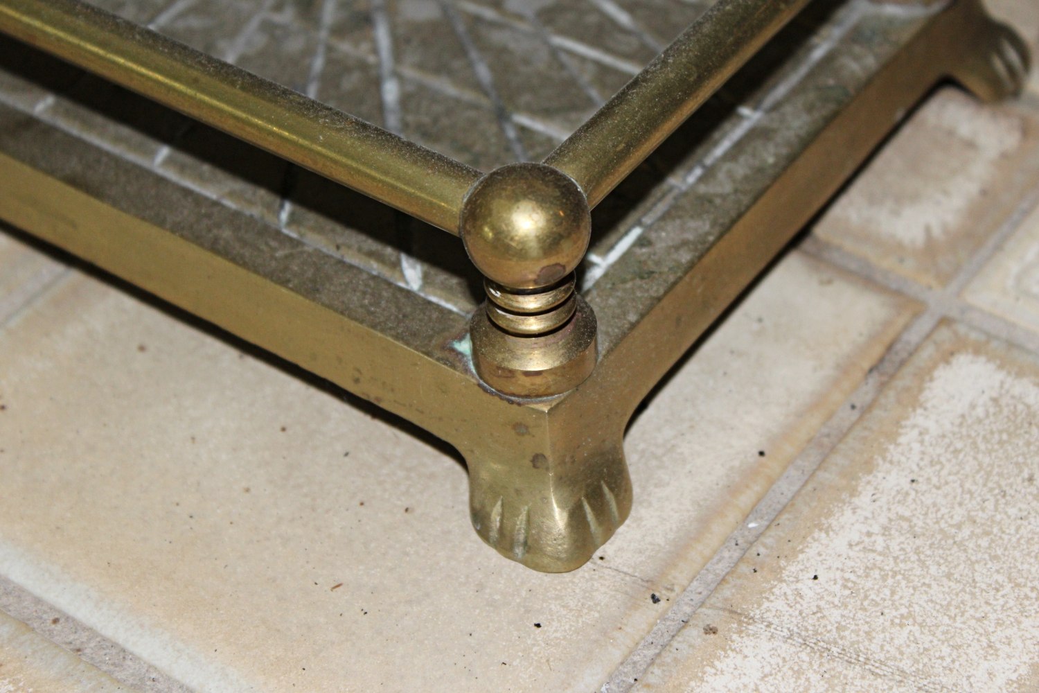 Brass Andirons and Fireplace Accessories