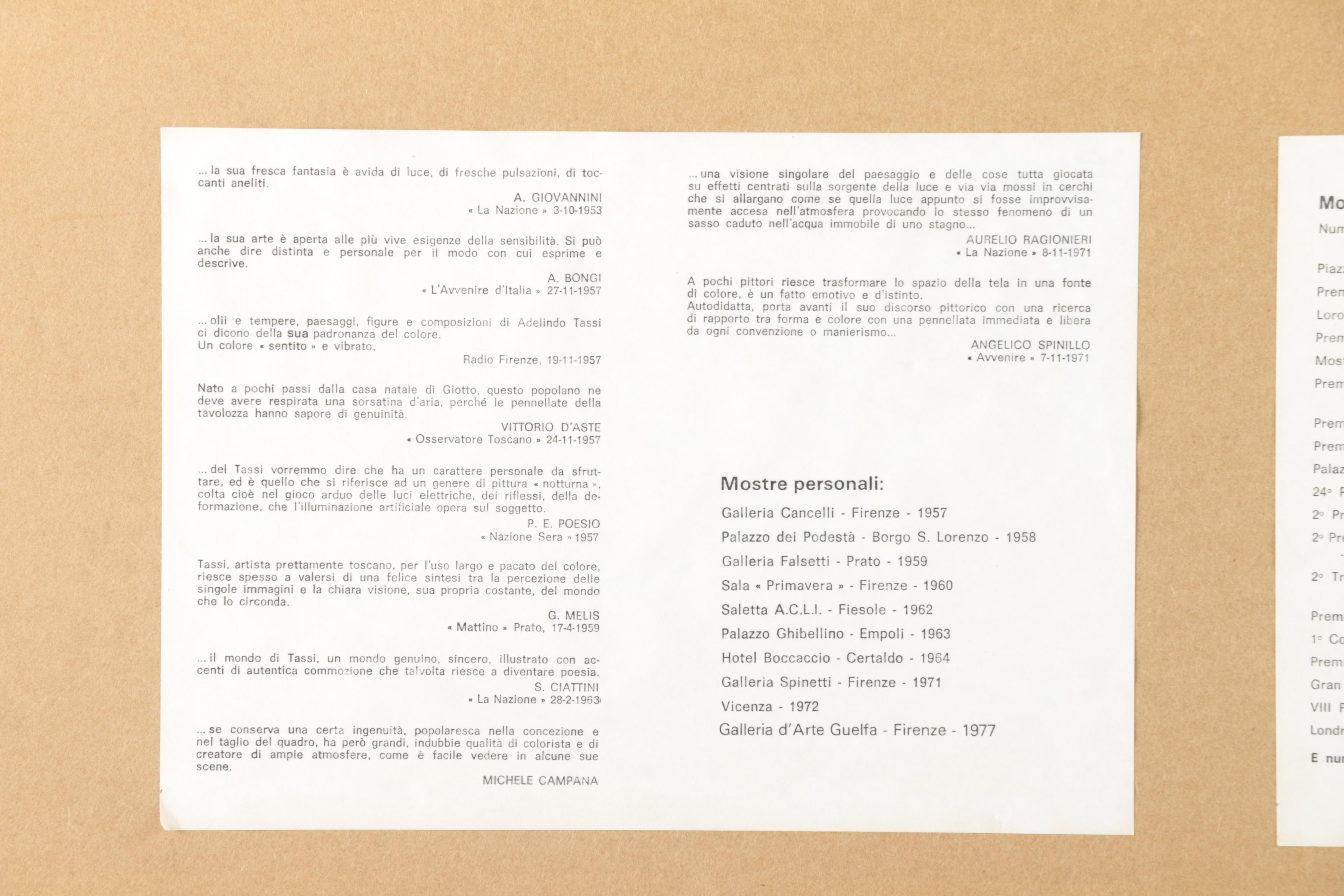 Adelindo Tassi Color Limited Edition Lithograph of Street Vendor