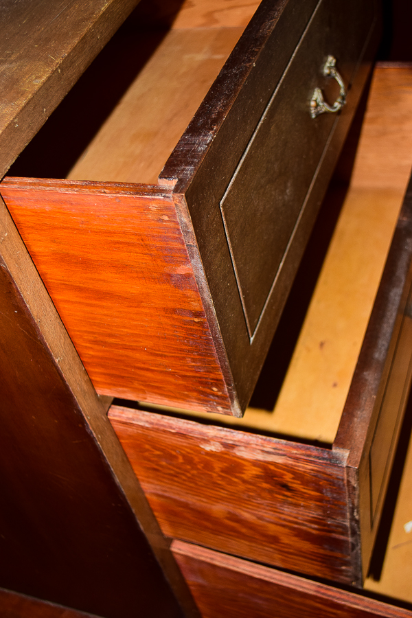Mahogany Vintage Bookcase with Cabinet