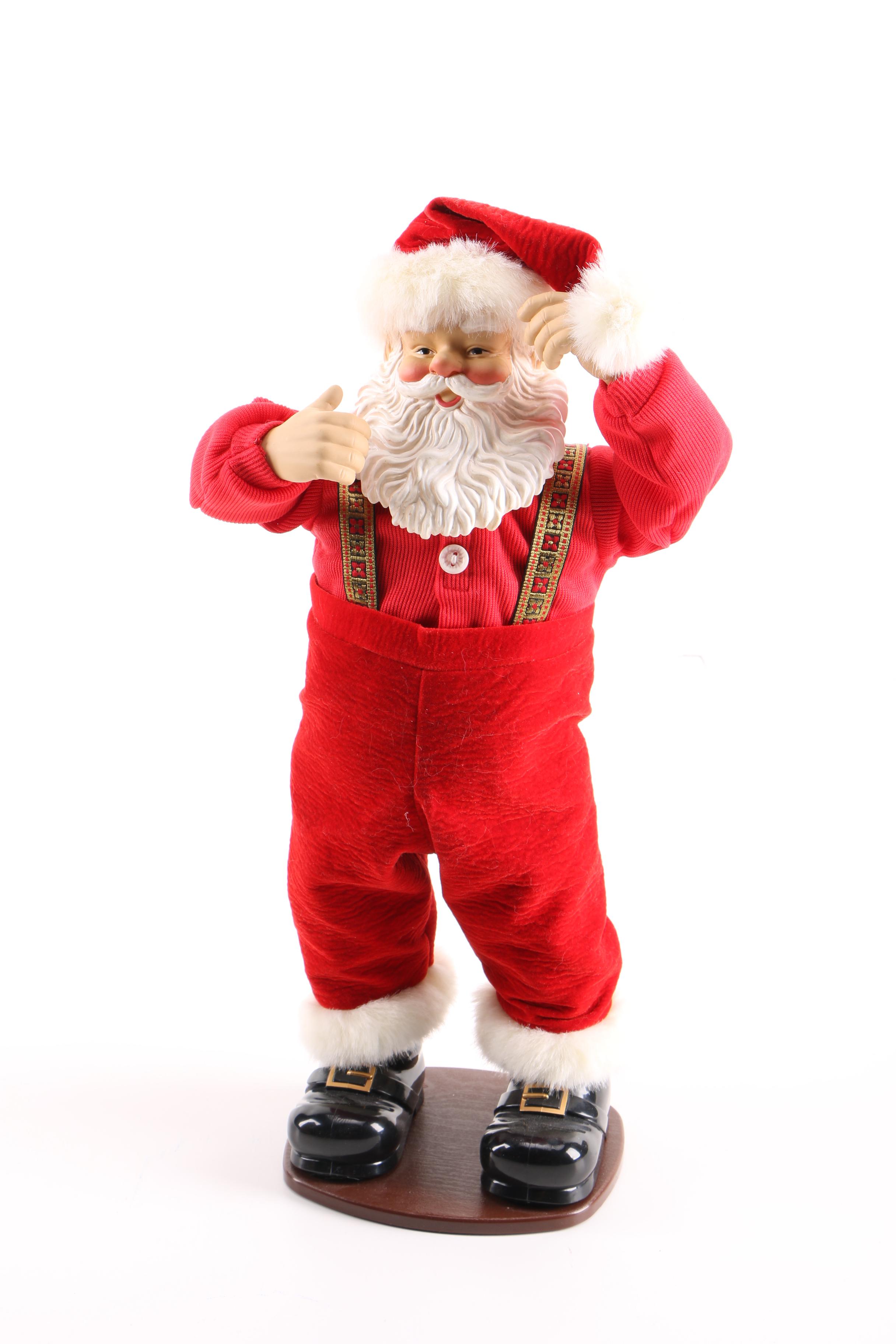 Jingle Bell Rock Santa Figurine