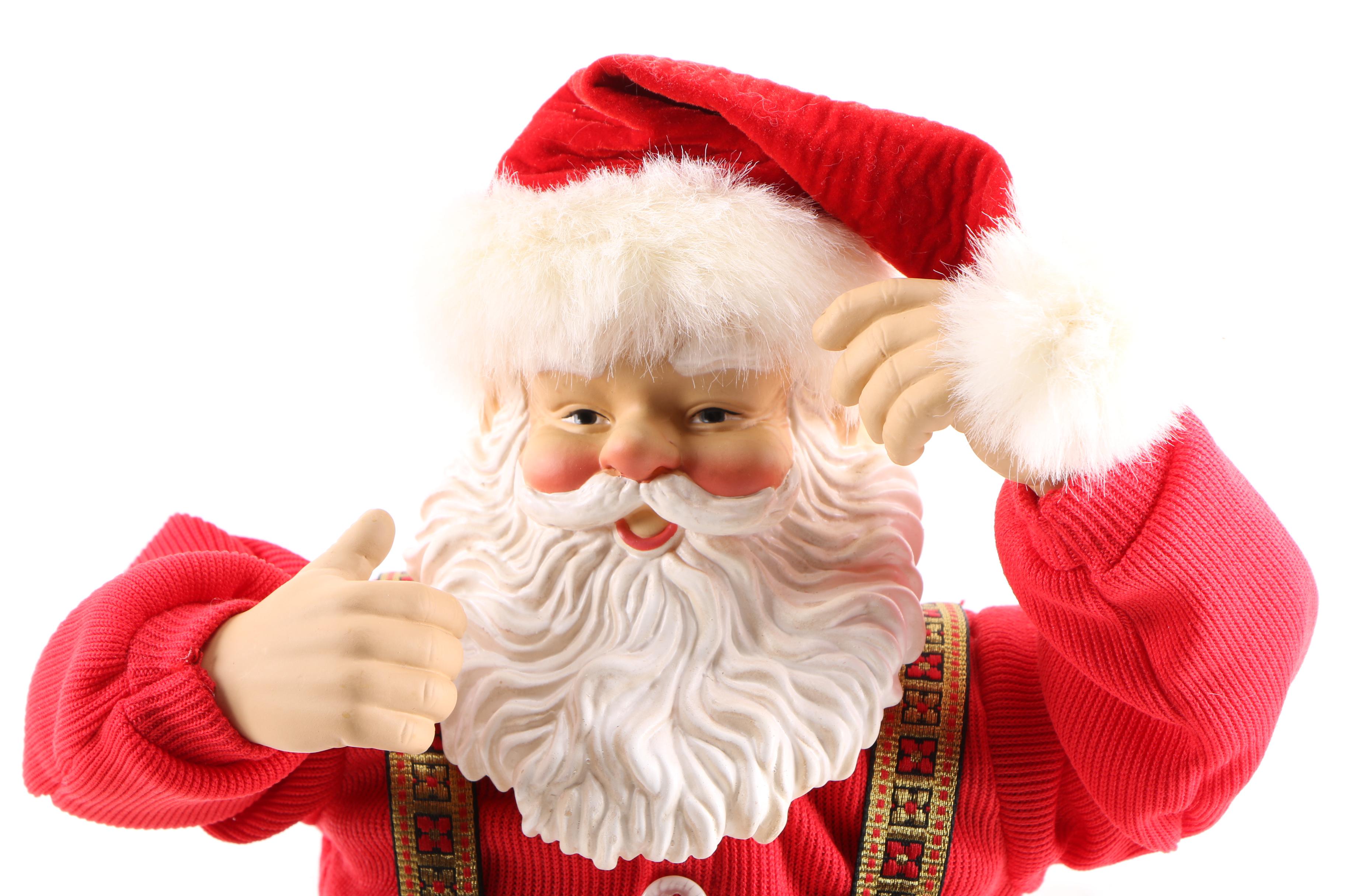 Jingle Bell Rock Santa Figurine