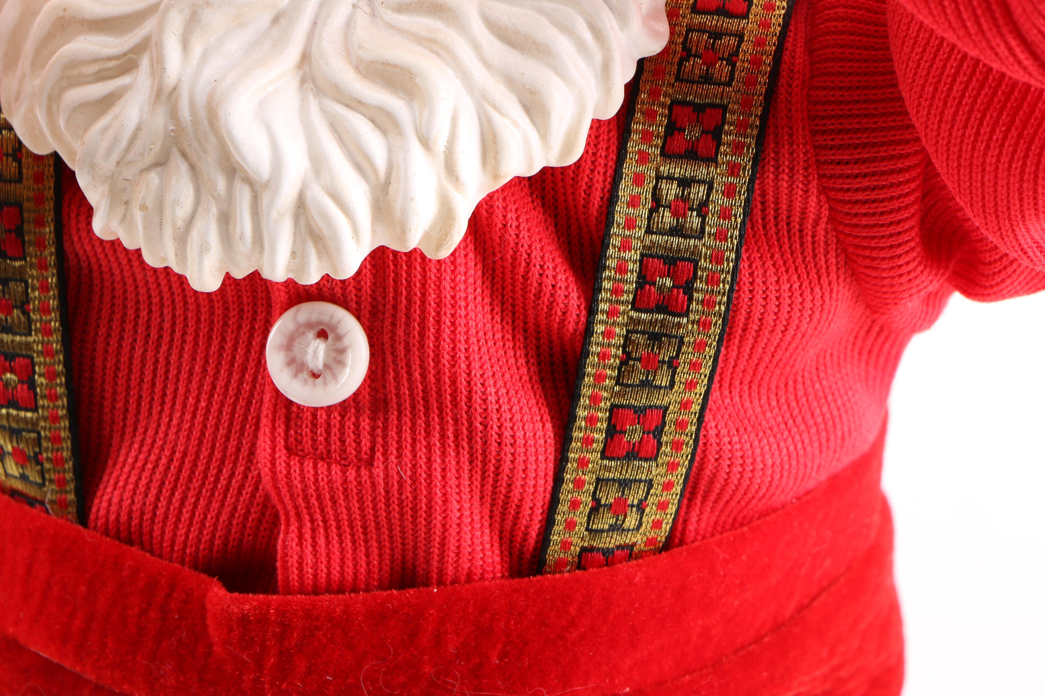 Jingle Bell Rock Santa Figurine