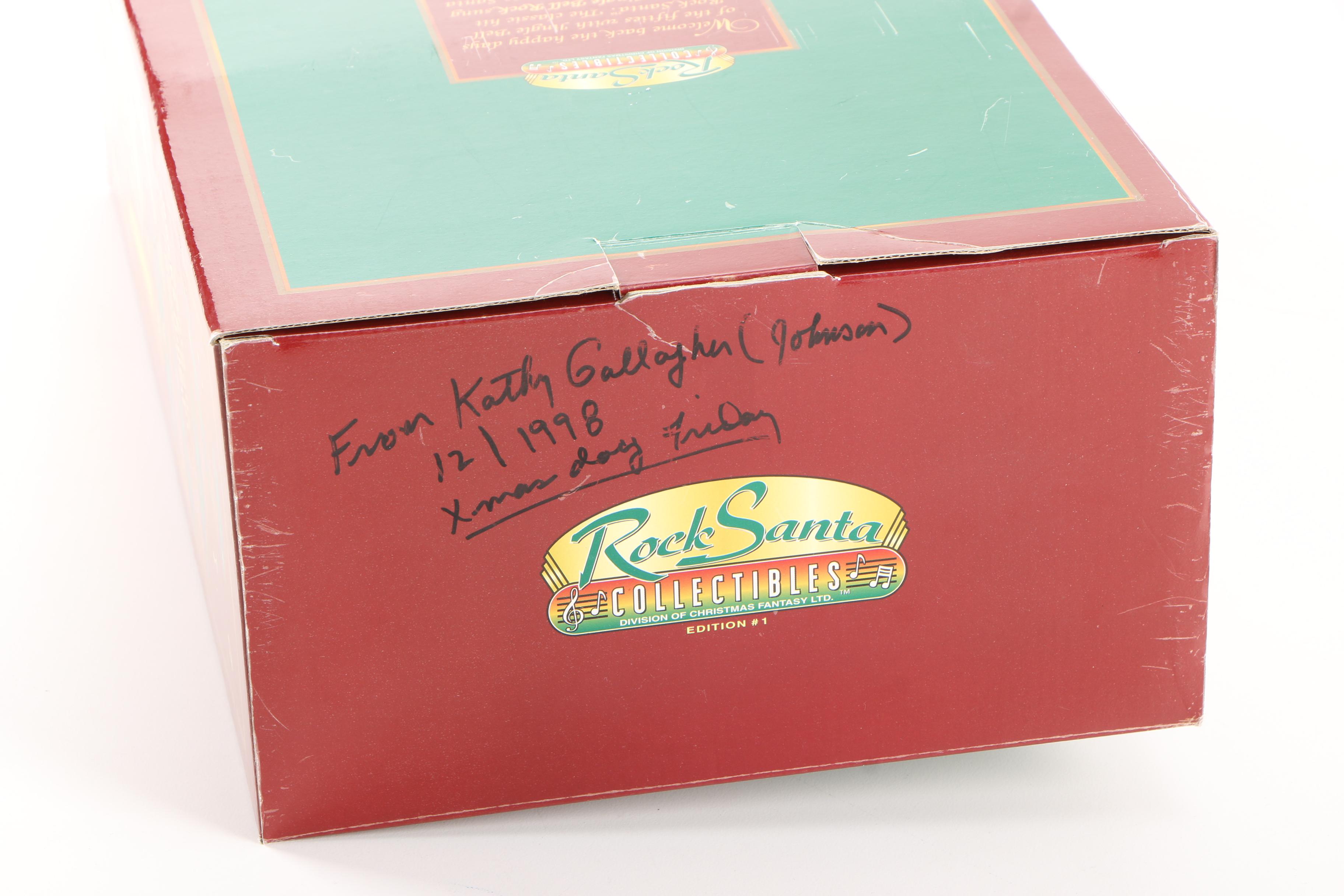 Jingle Bell Rock Santa Figurine