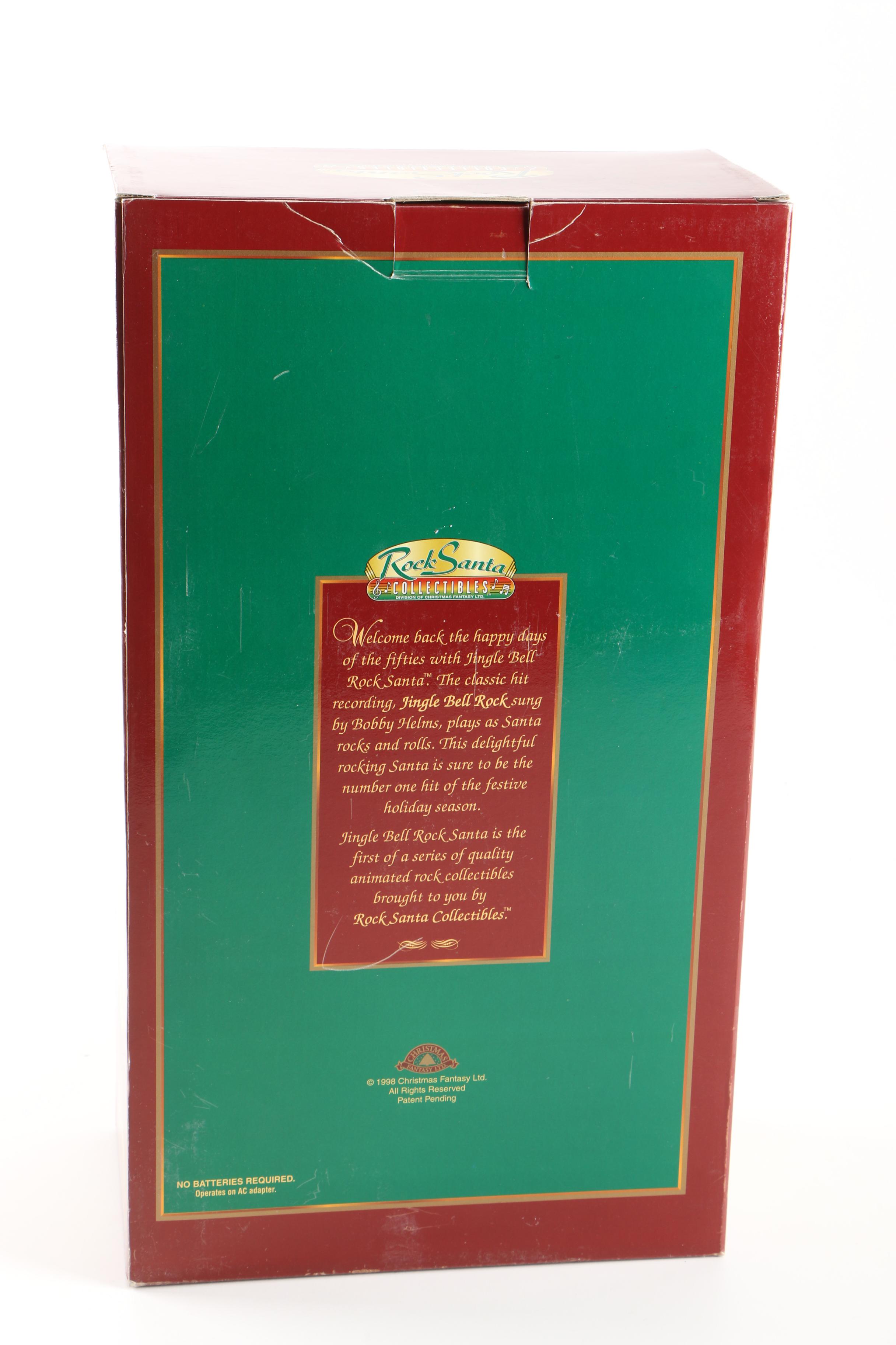 Jingle Bell Rock Santa Figurine