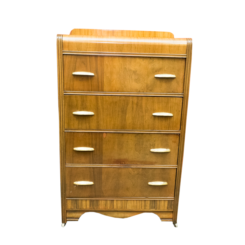 Art Deco Wooden Chest Of Drawers